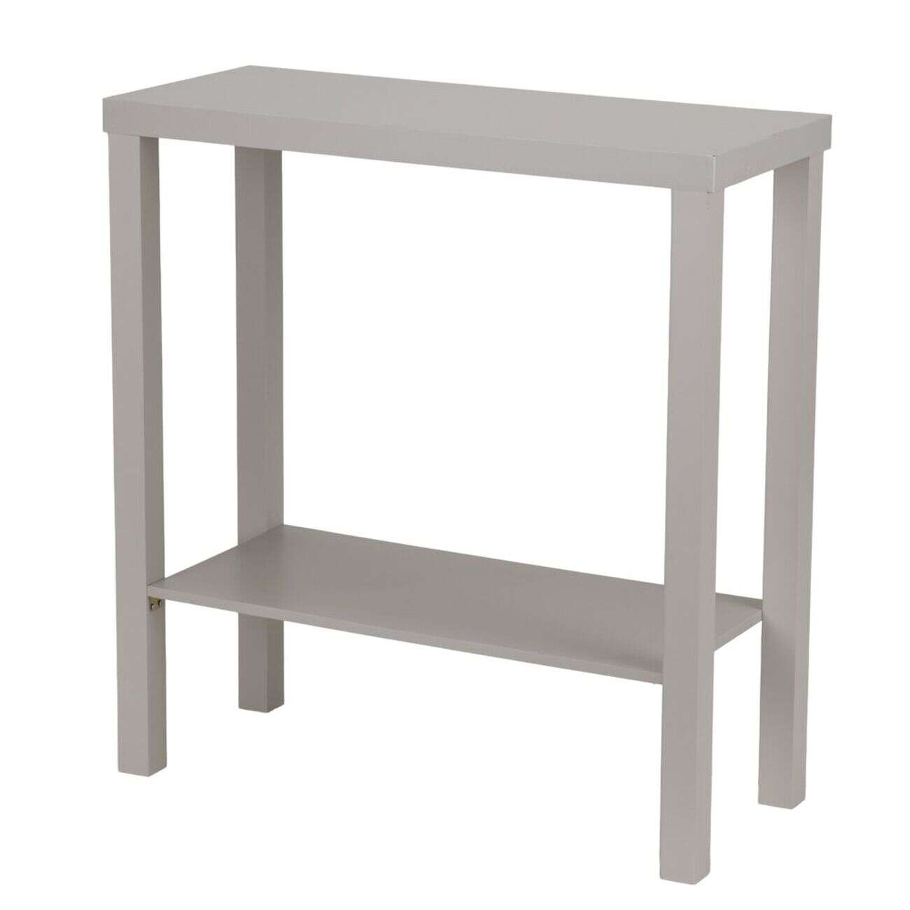 Console en bois Garry 2 niveaux blanche L71xP29,5xH74,6cm