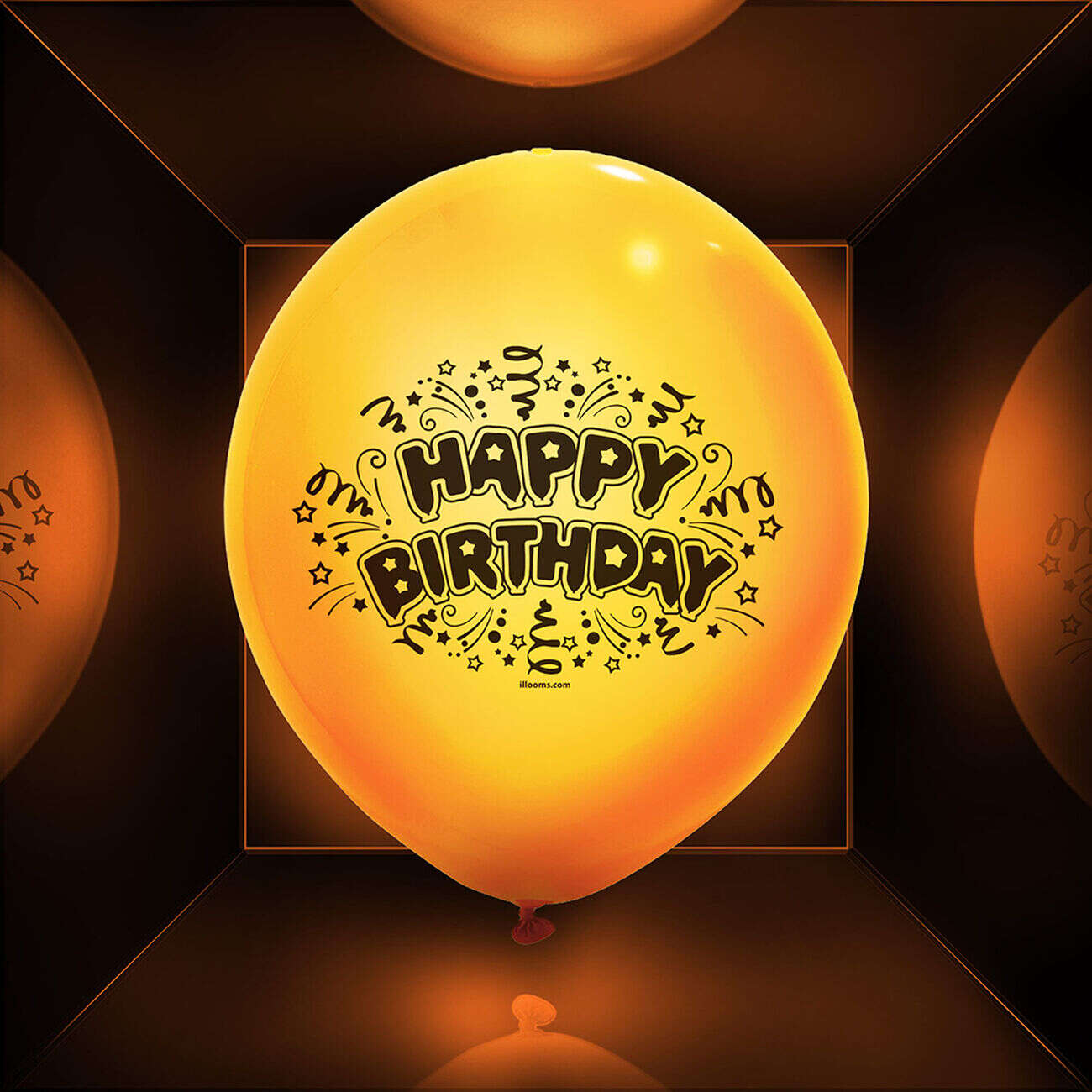 Ballon led coloré Happy Birthday x 5