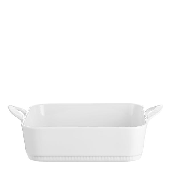 Toulouse ildfast form 22x22x6 cm hvit
