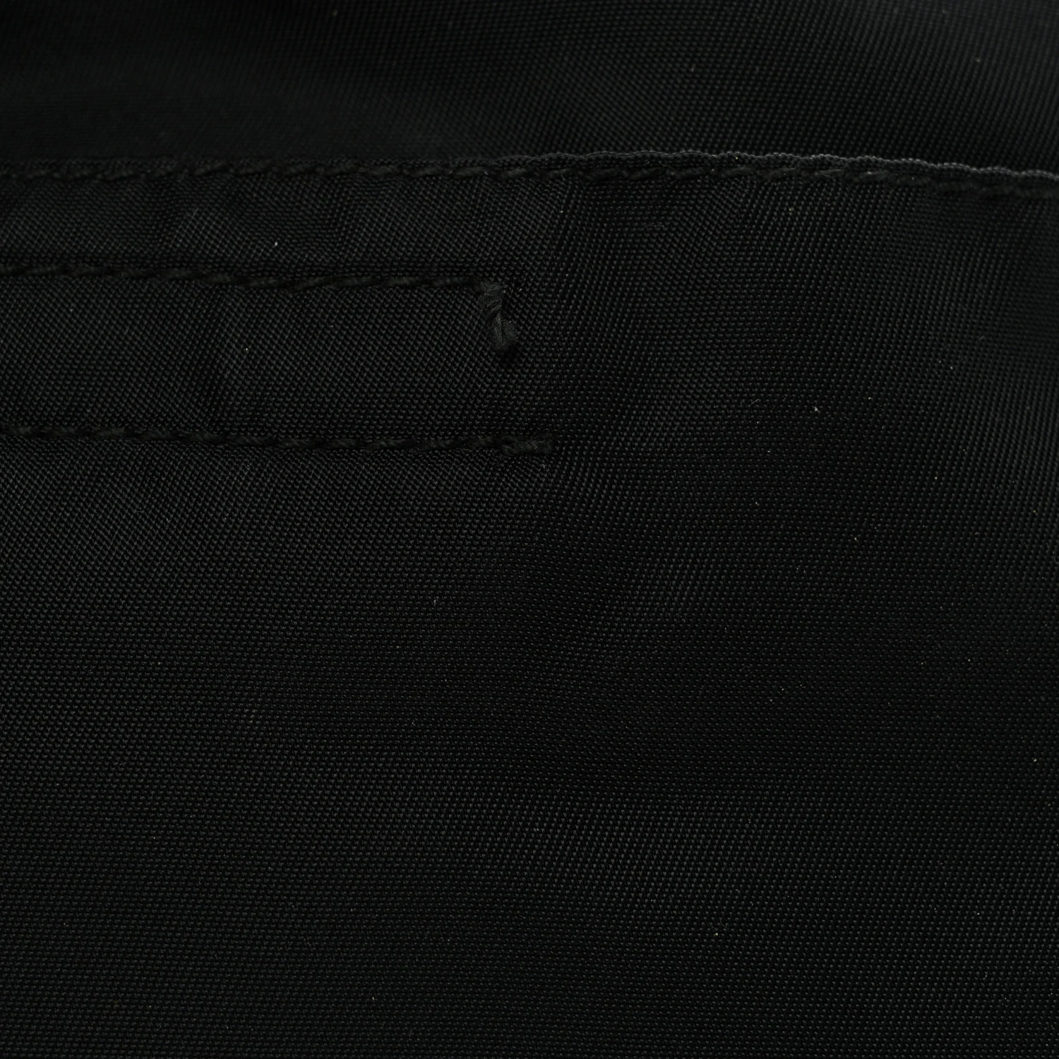 Nylon Mini Flat Messenger Bag Black