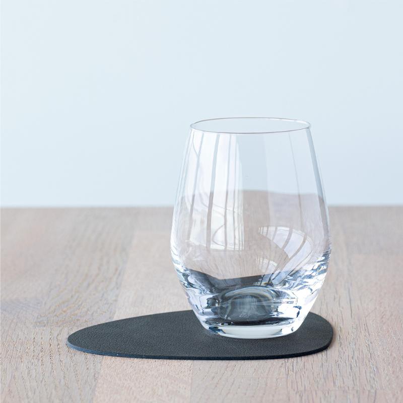 Curve Nupo glassbrikke 11x13 cm caviar