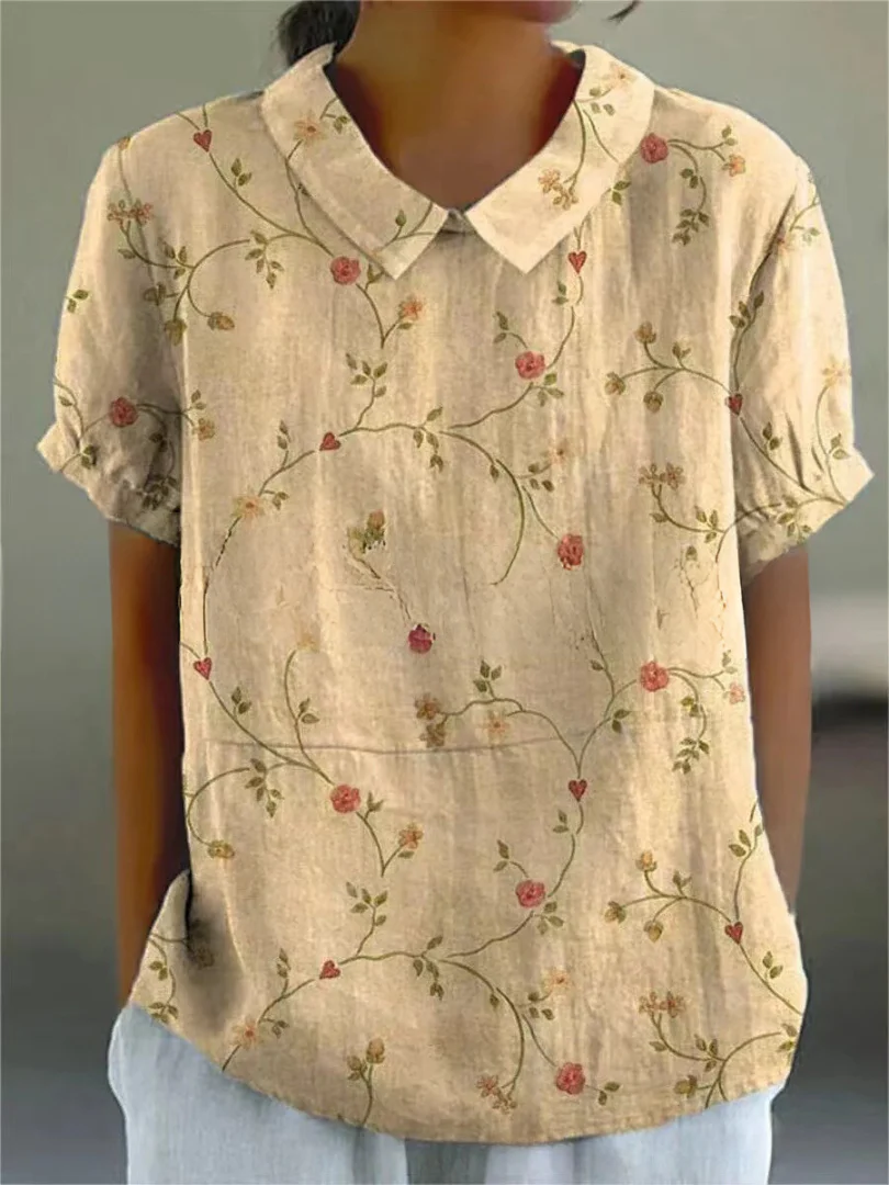 Sofia - Chemise Fleurie Élégante