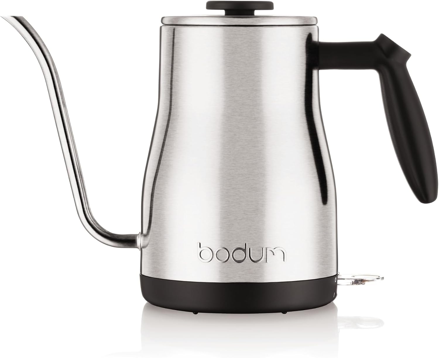 Bodum 34oz Bistro Gooseneck Electric Water Kettle, Pour Over Coffee & Tea, Stainless Steel, Matte Black