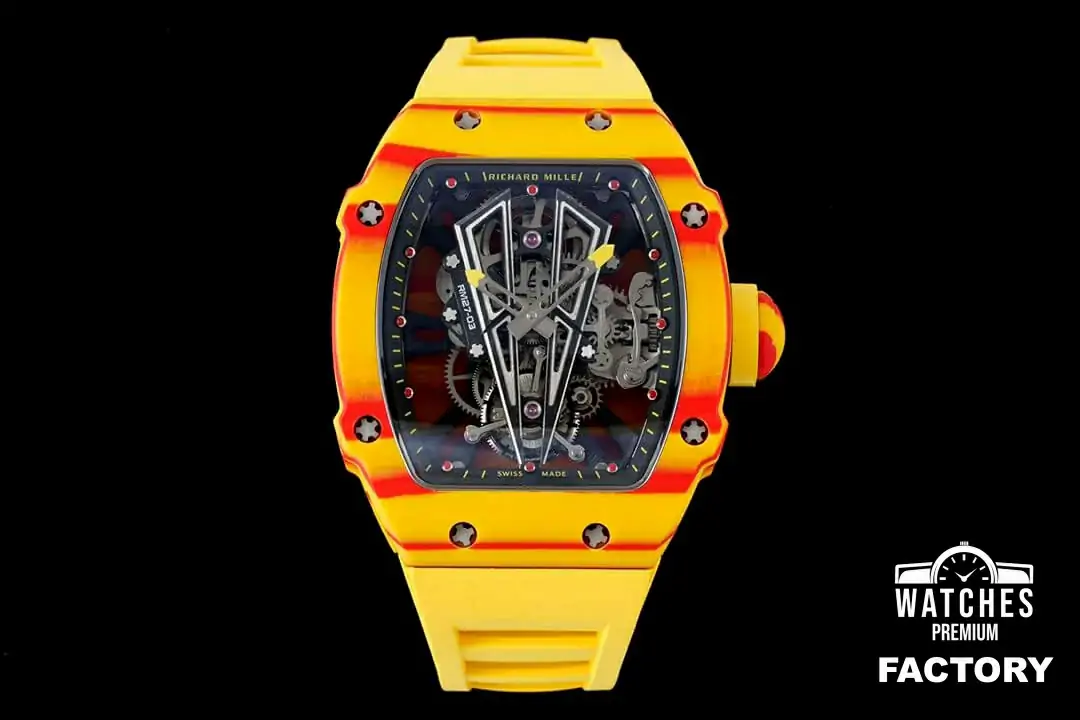 Richard Mille RM27-03 Rafael Nadal Tourbillon RM Factory Yellow Case Skeleton Dial
