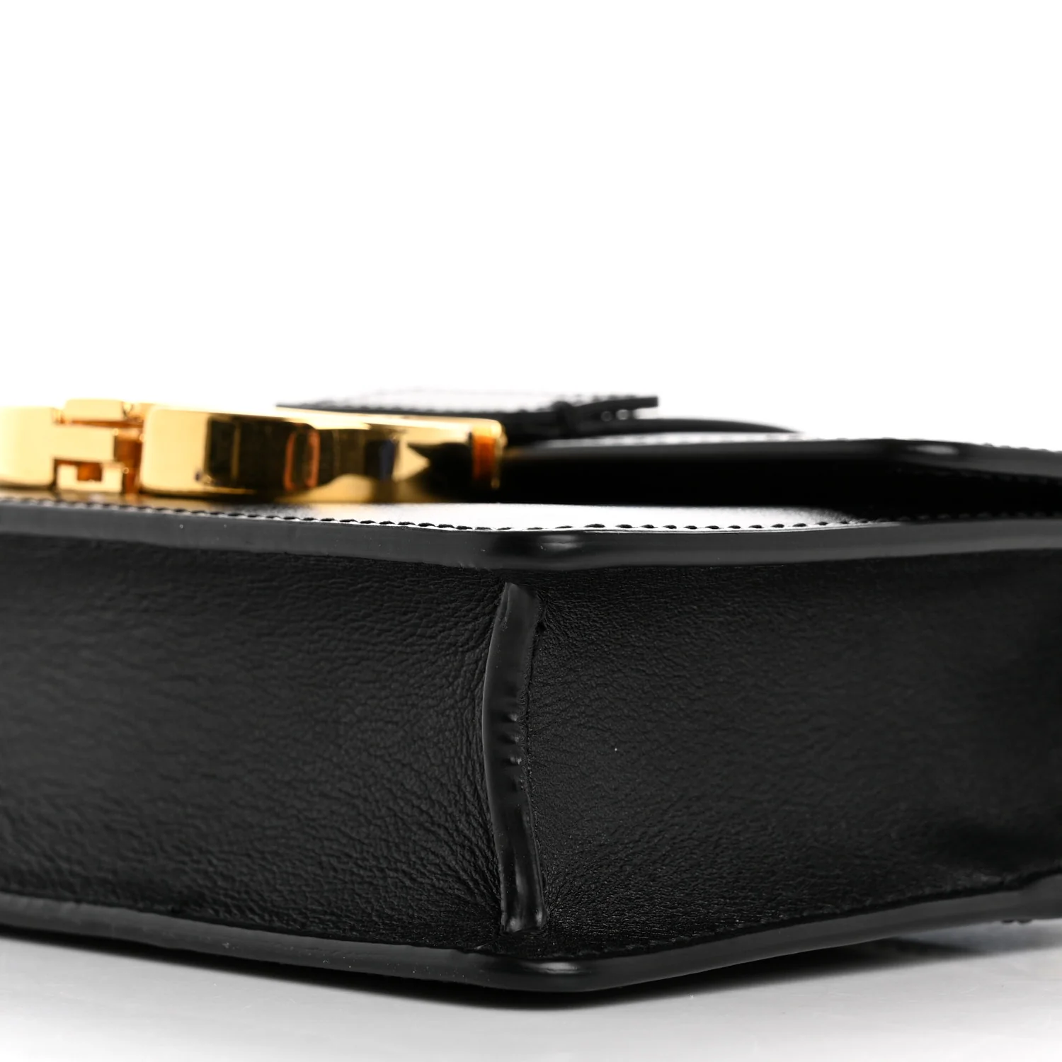 Smooth Calfskin Micro 30 Montaigne Flap Bag Black