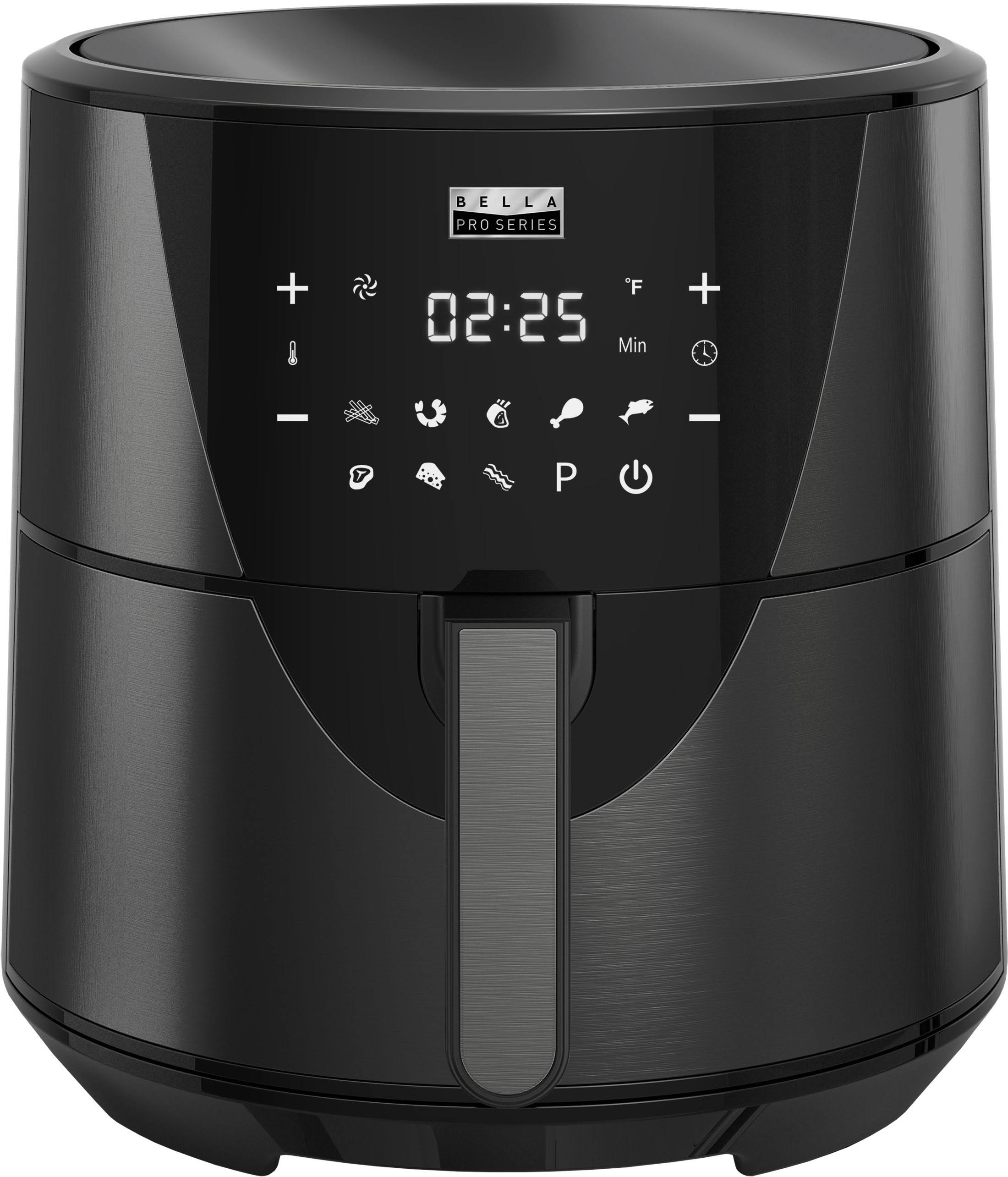 Bella Pro Series - 8-Qt. Digital Air Fryer - Black Stainless Steel