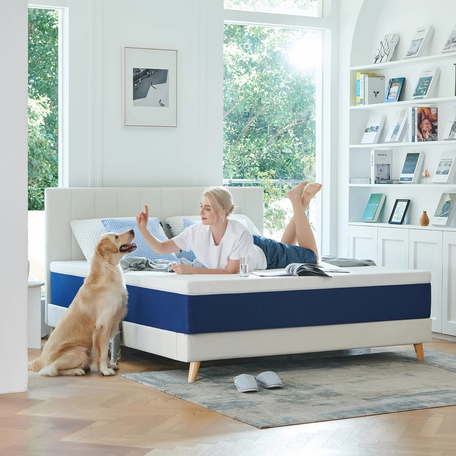 Twin Mattress, 8" Medium Gel Memory Foam Mattress with Pressure Relief for Adult(Twin/8 in) - Image 5