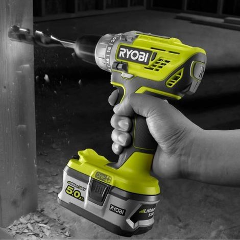 Ryobi – Perceuse-visseuse sans fil 18V – 24 réglages de couple – Couple max 50Nm – Mandrin 13mm – LED intégrée pour visibilité — vue 5
