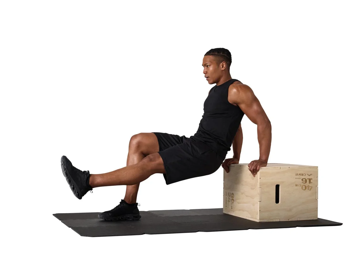 CRIVIT Bote de saut pliomtrique en bois