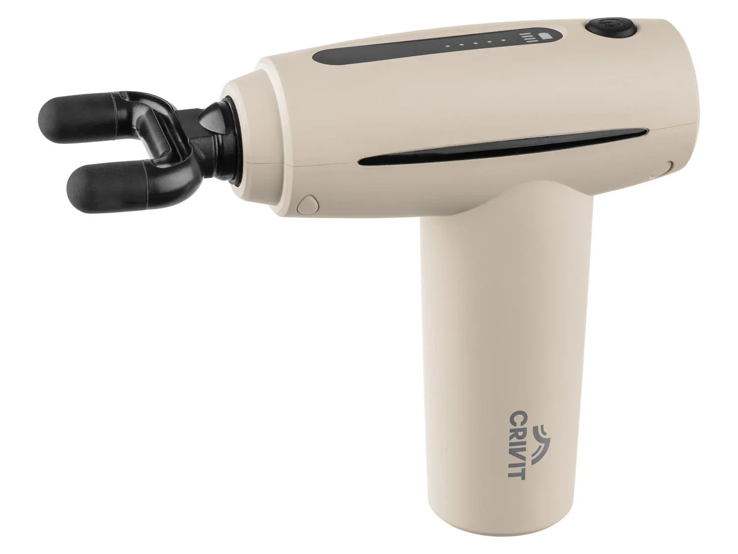 CRIVIT Mini-pistolet de massage CMMG 3.7 A1, 4 ttes, 5 vitesses