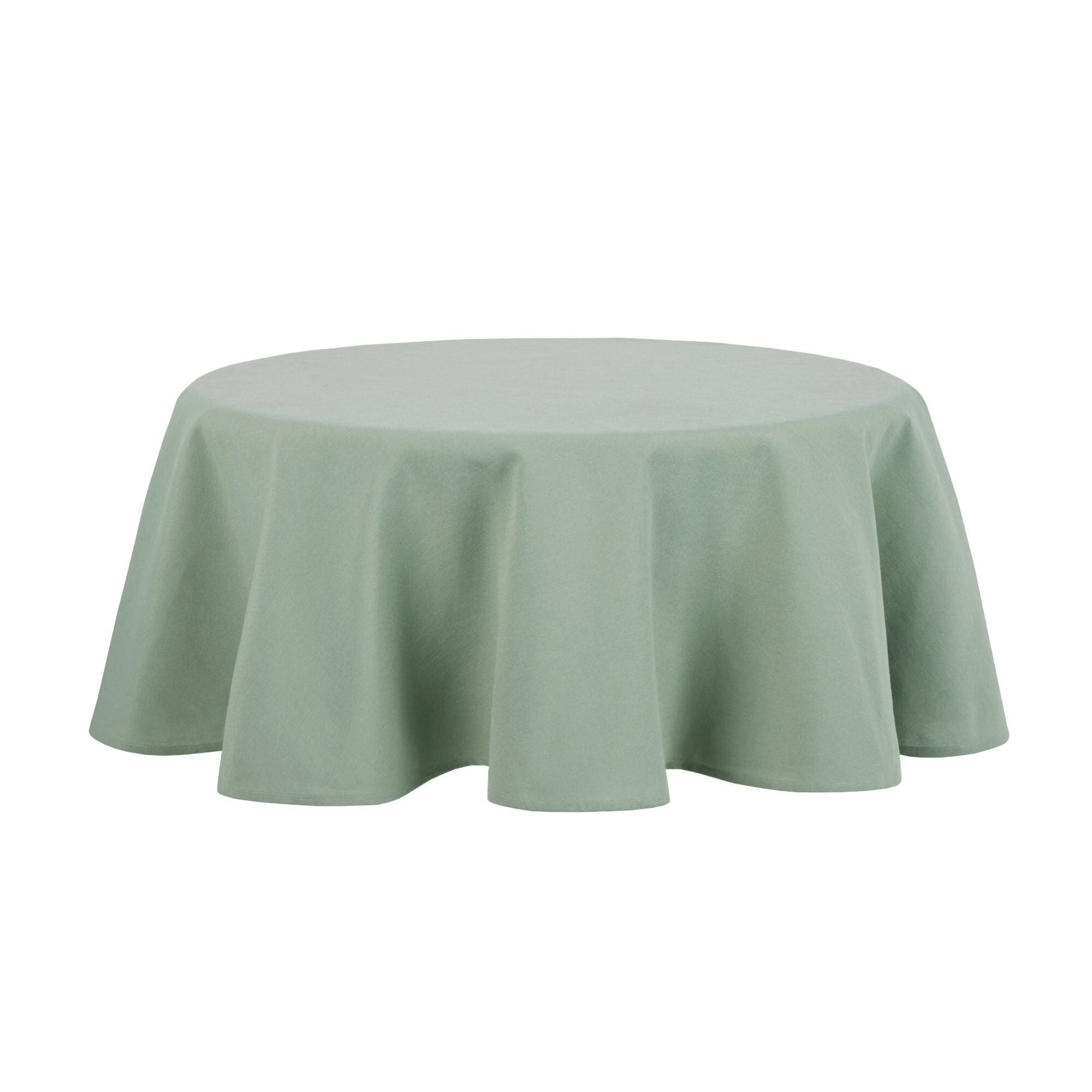 Mainstays Yale Round Tablecloth - Green - 70 in