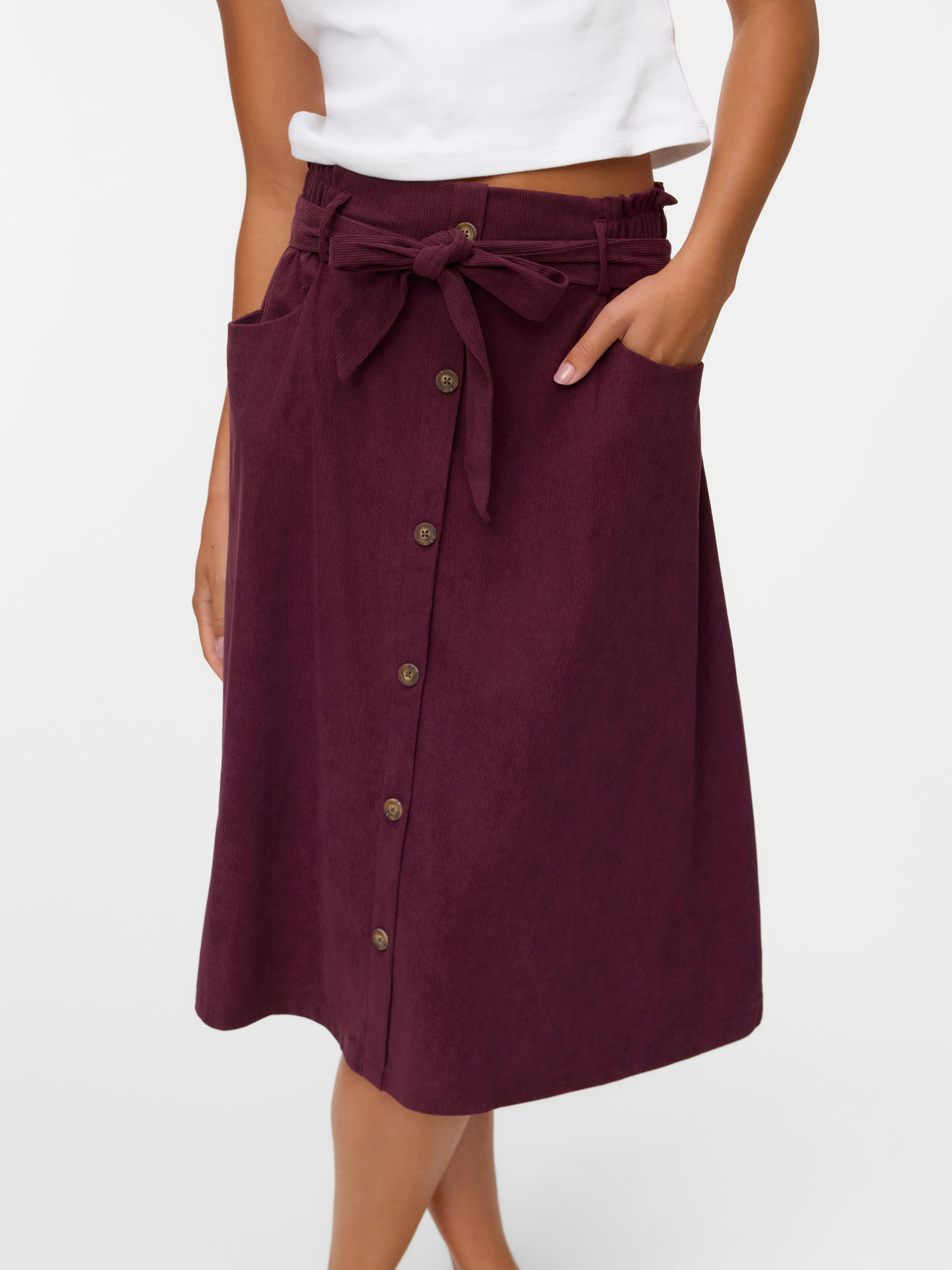 VERO MODA® VMVILJA Corduroy High waist Midi skirt