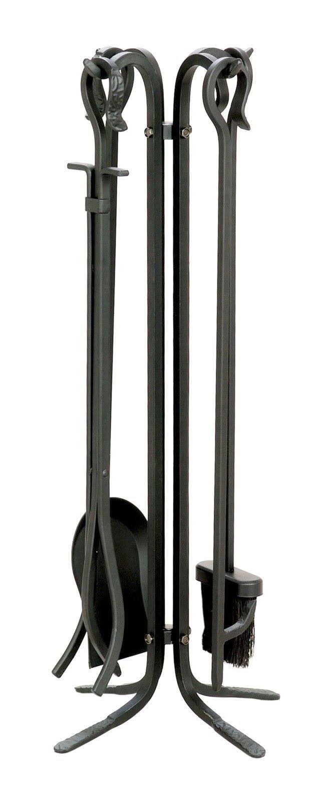 Uniflame F-11140 5-Piece Wrought Iron Toolset Black