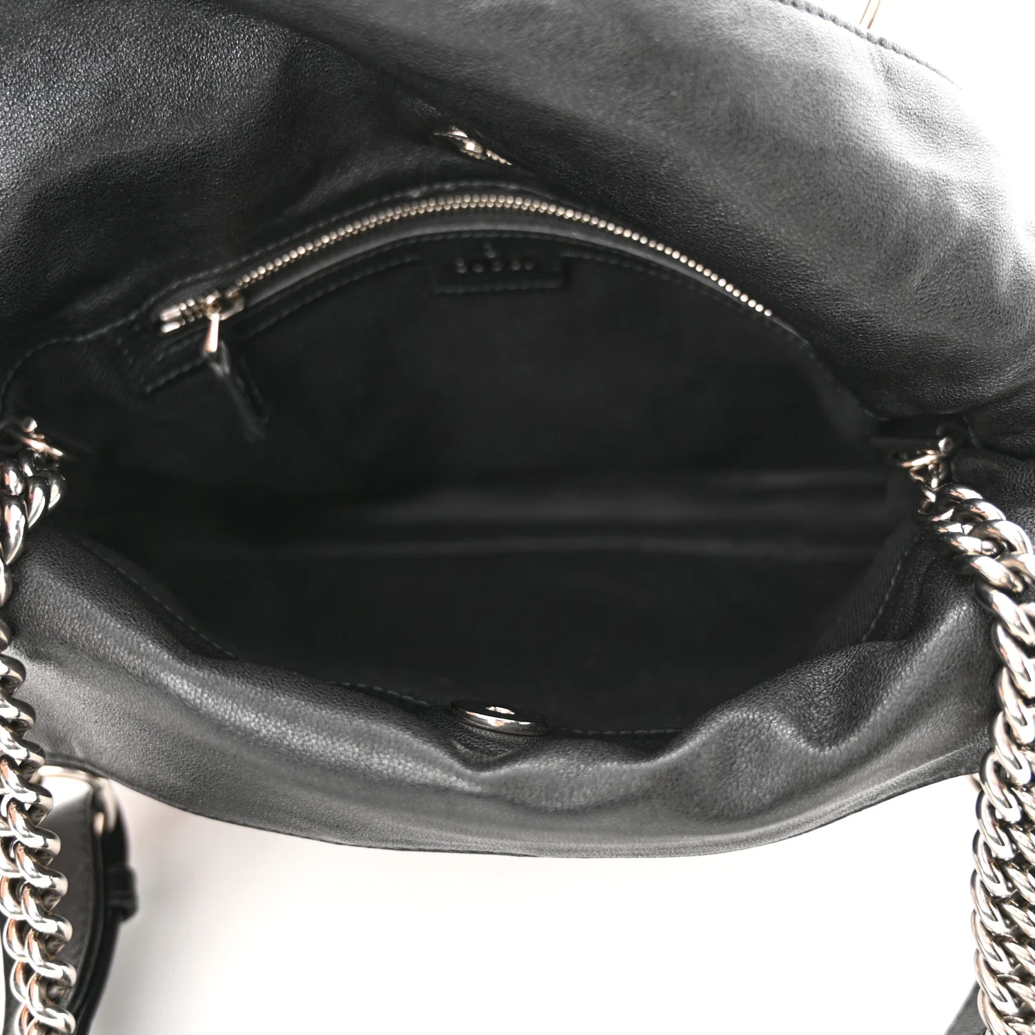 Sakai Be Green Calfskin Diagonal Stitched Small Blondie Tote Black