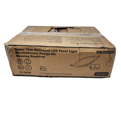 TDLOL 12 Pack Recessed Lighting 6 inch with Junction Box, 12W 120W Eqv Recessed Lighting, LED Ceiling Light, Dimmable Can Lights, 5000K Daylight