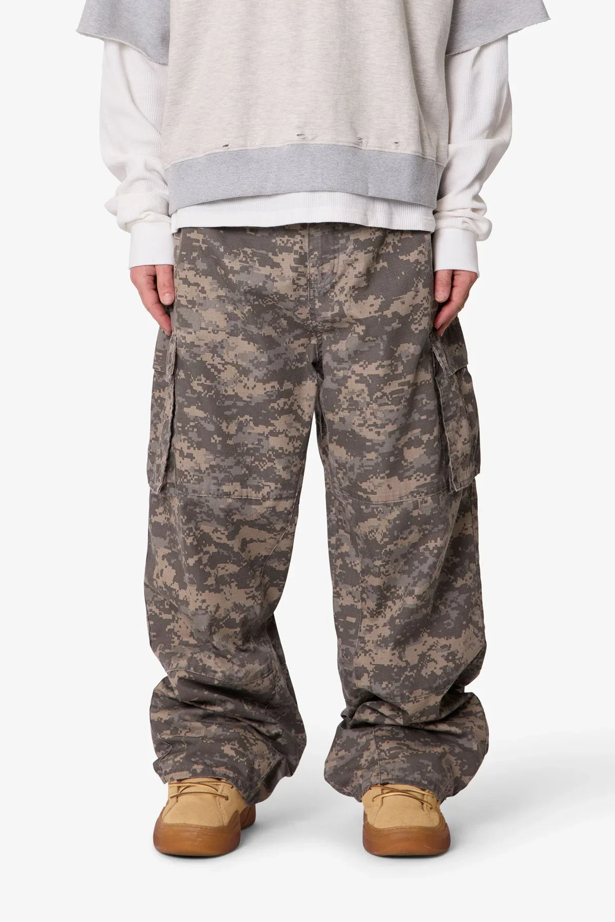 Ultra Baggy Mega Cargo Pants - Digi Camo