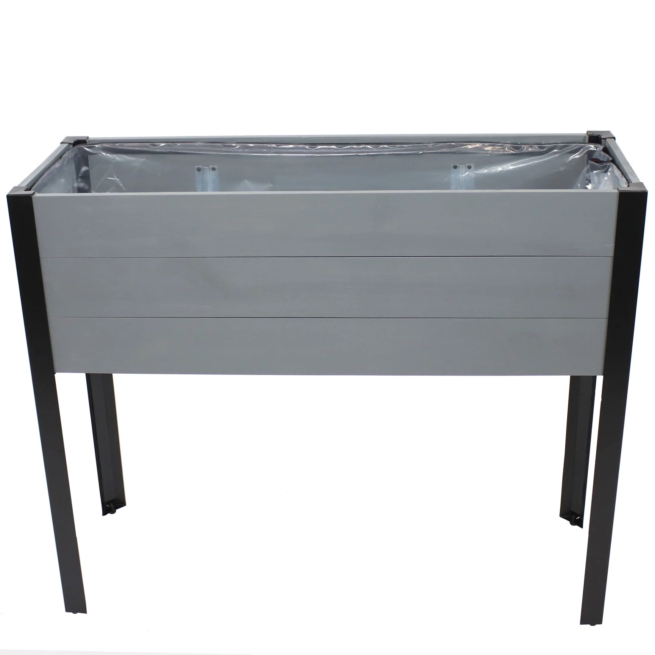 Sunnydaze 36.75 x 12.75 x 31 Brown Acacia Wood Rectangular Raised Garden Bed with Legs