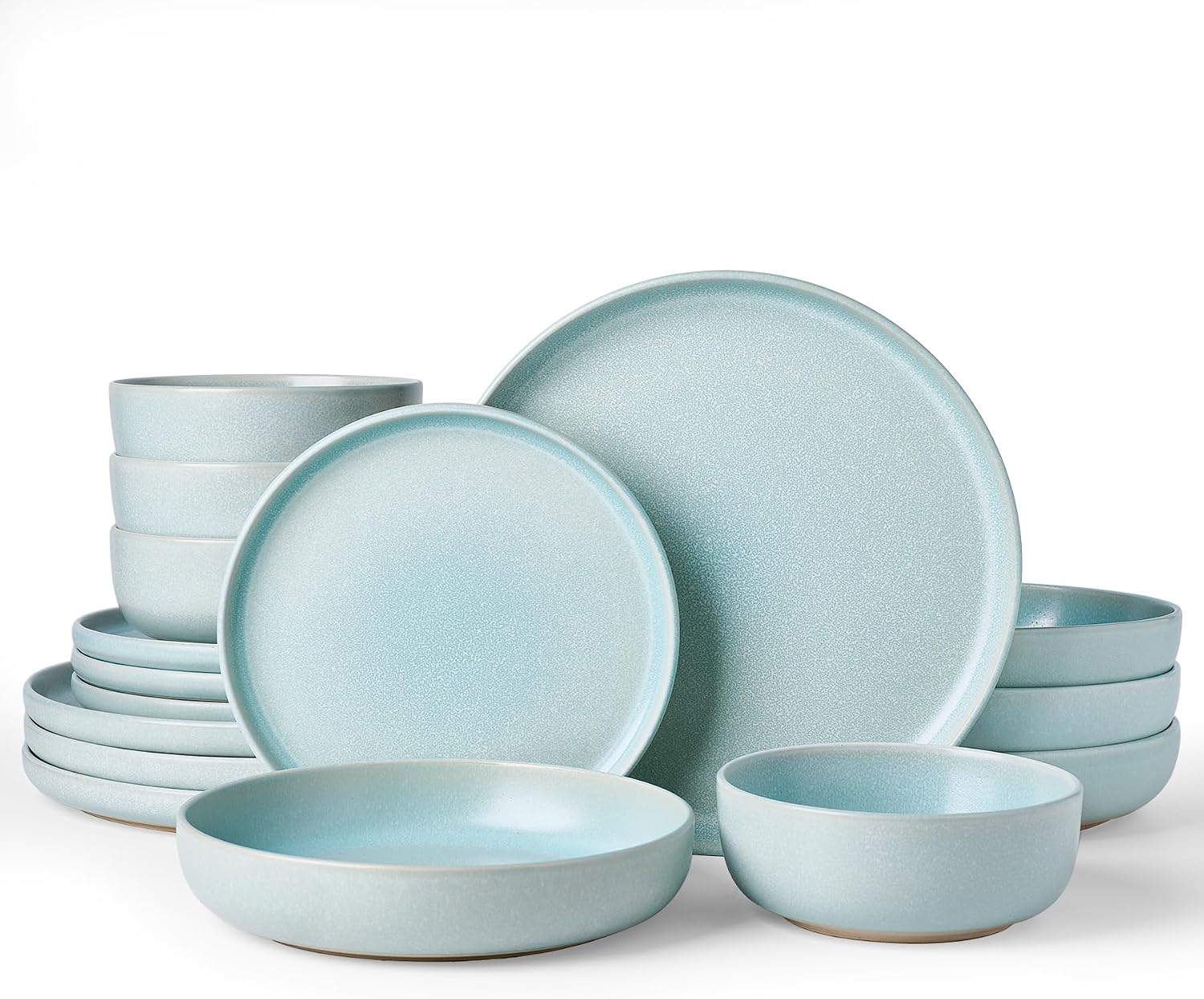 Famiware Milkyway 12-Piece Stoneware Dinnerware Set, White