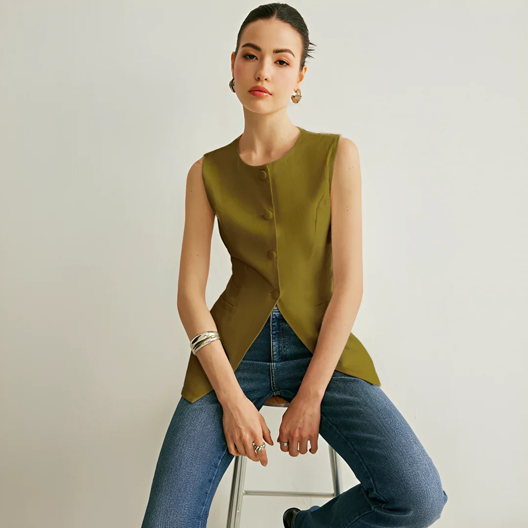Nyla - Gilet Élégant Sans Manches