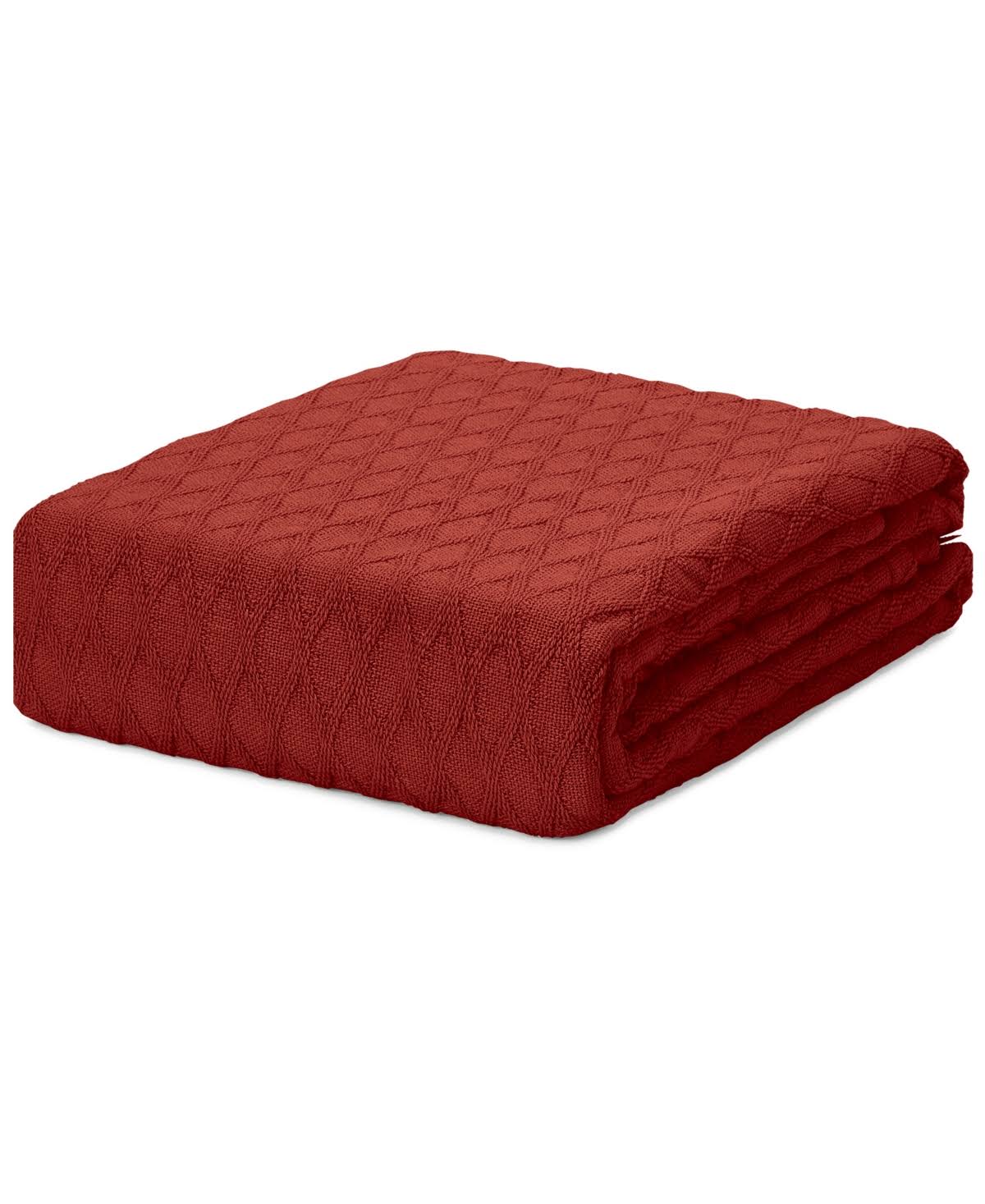 Lauren Ralph Lauren Classic 100% Cotton Blanket, Full/Queen - Red