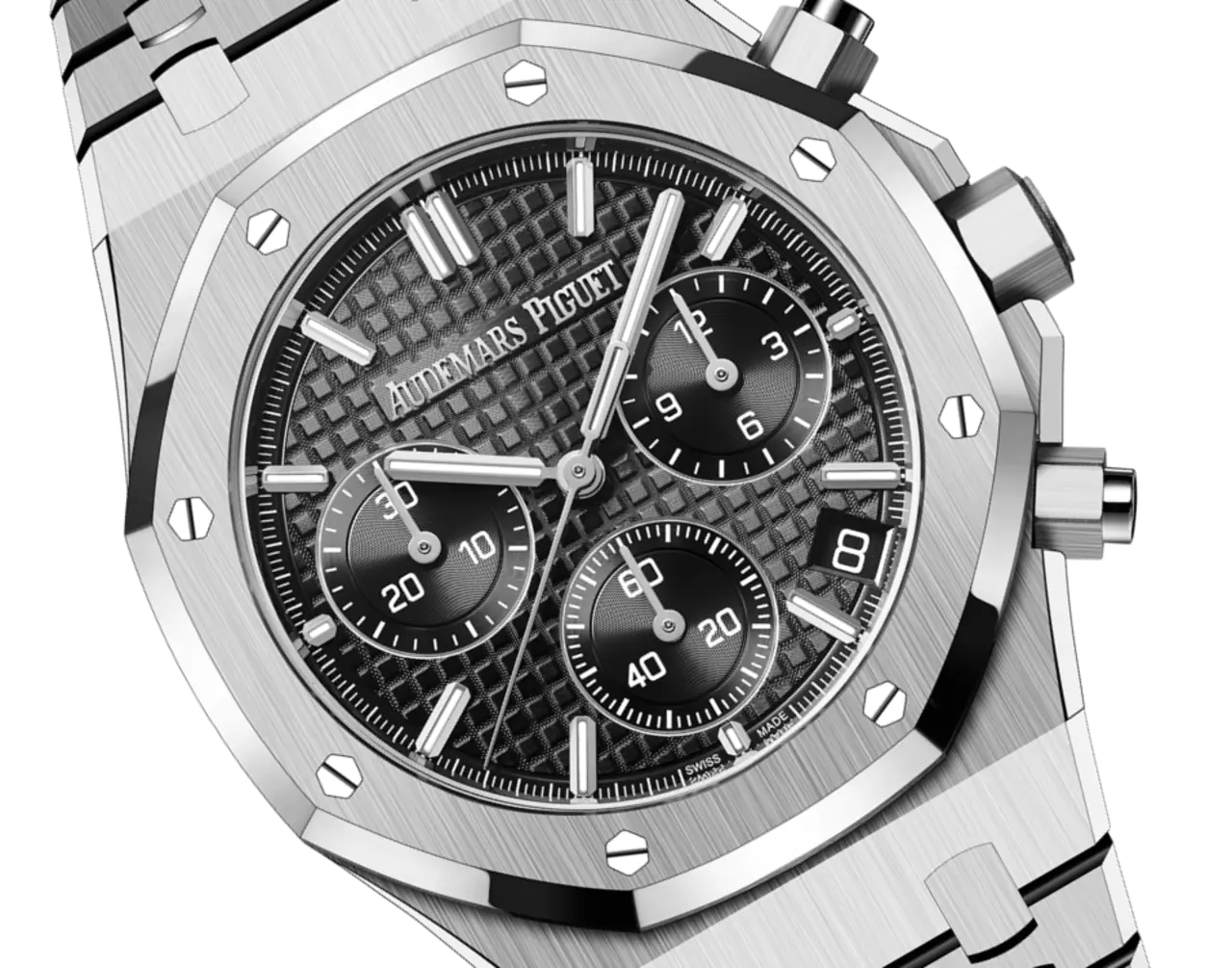 【Super Clone】Audemars Piguet ROYAL OAK Black Dial CHRONOGRAPH 41mm 26240ST.OO.1320ST.02