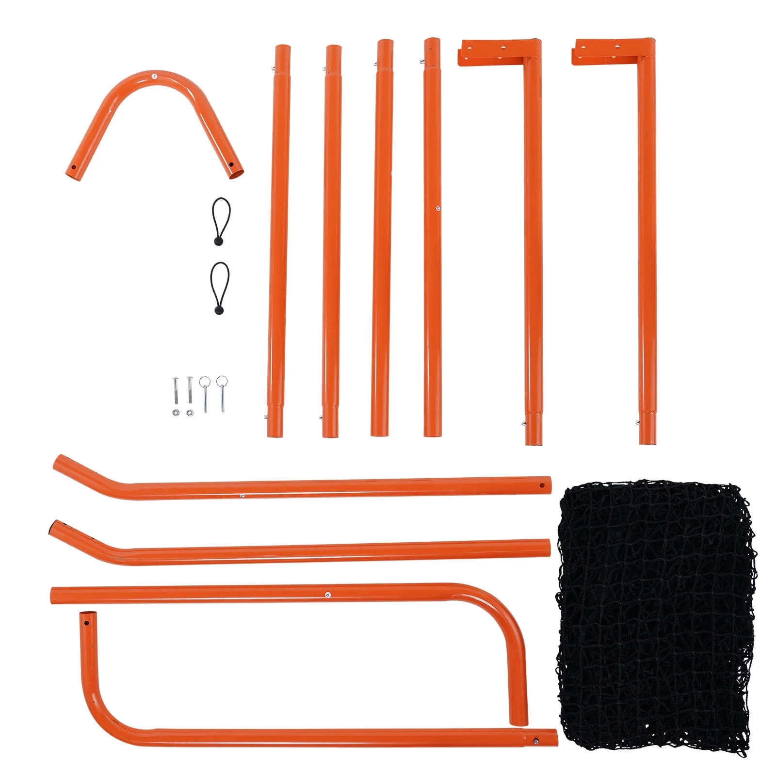 Lacrosse Goal, 6' x 6' Lacrosse Net, Folding Portable Backyard Lacrosse Training Equipment, Steel Frame Training Net, Quick Easy Setup Lacrosse Goal, Perfect for Youth Adult Training, Orange - Image 9