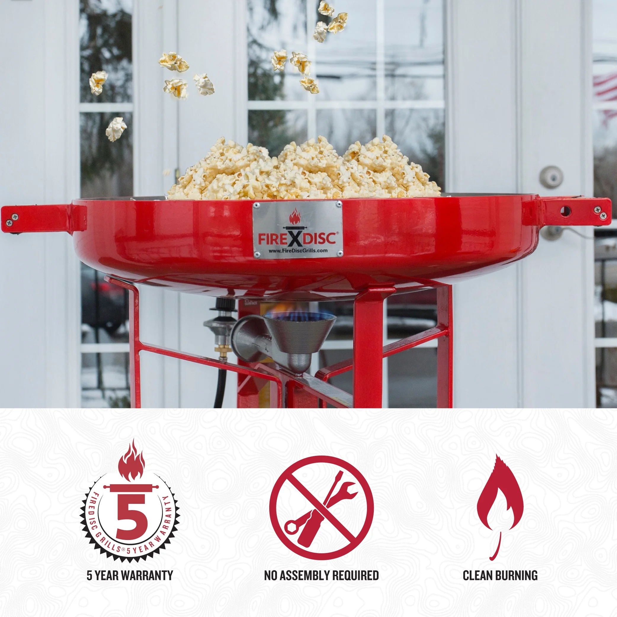 Original 380 Tall Outdoor Portable Propane Cooker in Fireman Red(FIREMAN RED) - Image 2