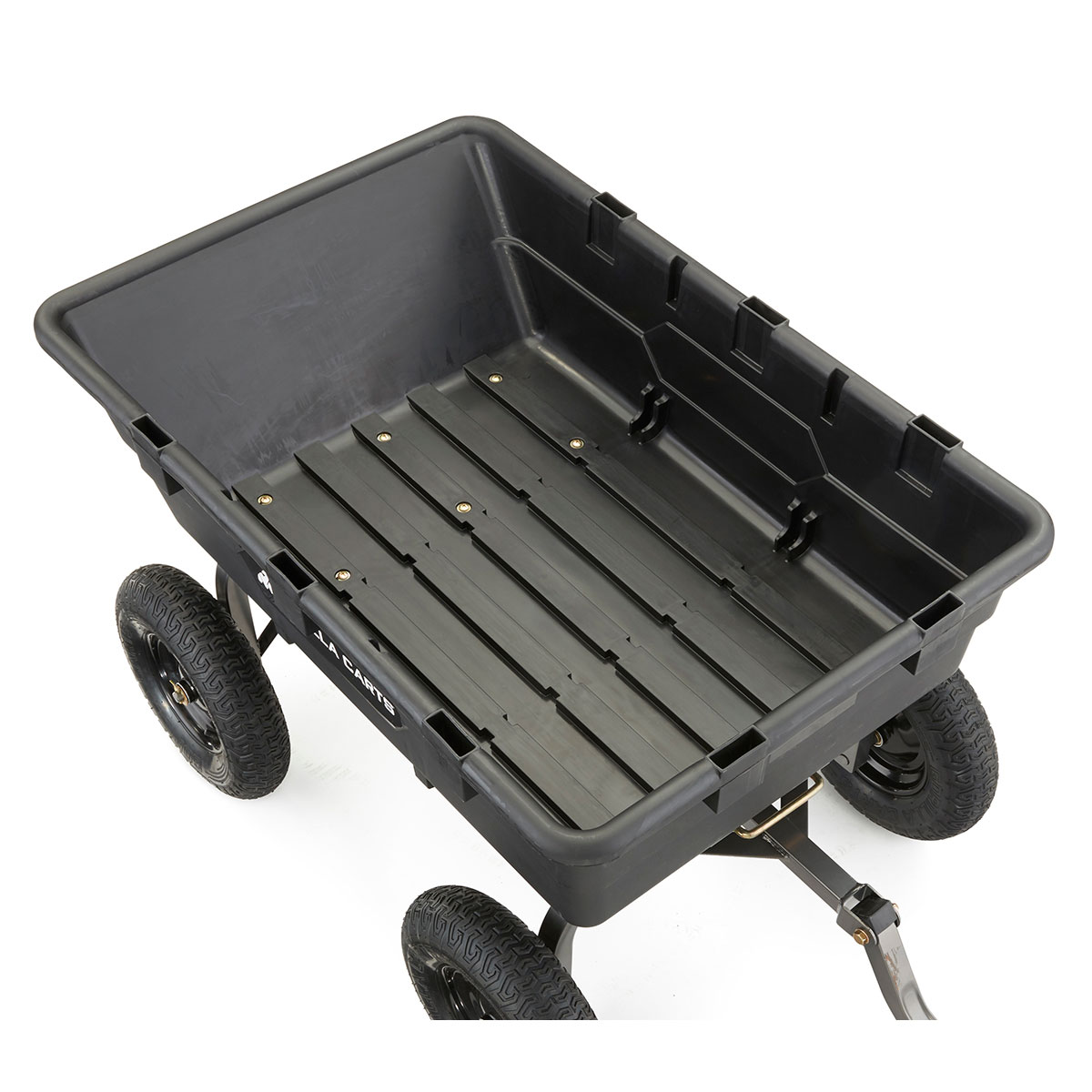 10 Cu Ft Poly Yard Dump Cart with Quick-Release, 1500 lb Capacity, Black - Image 8