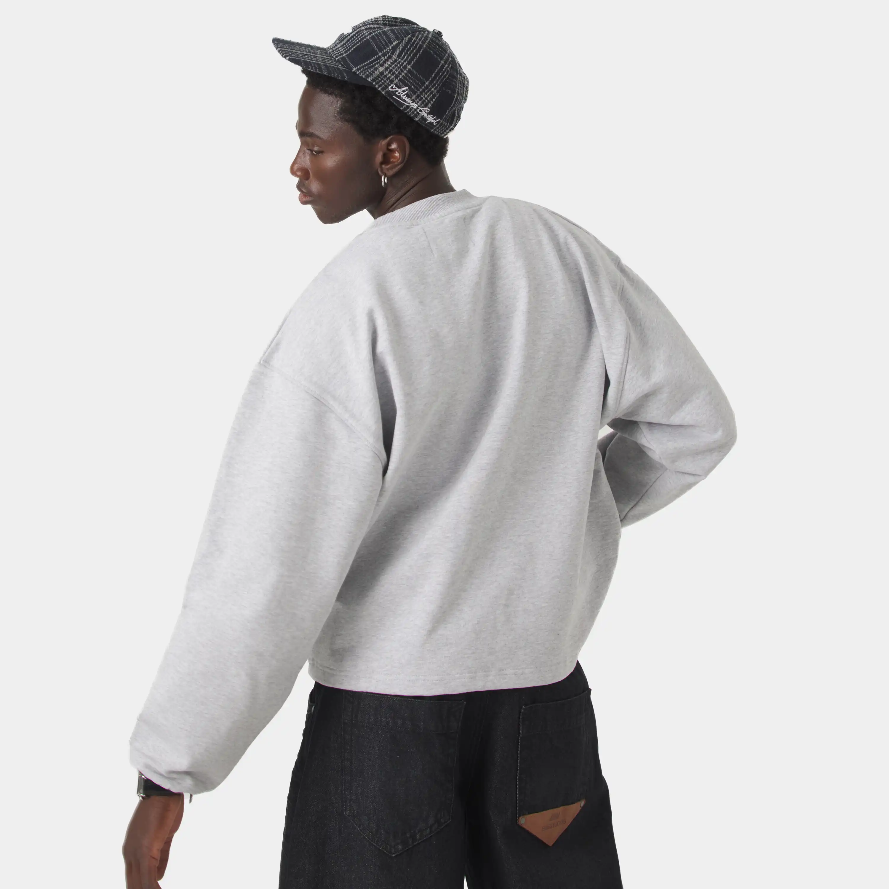 Chancellor Heather Grey Oversized Crewneck