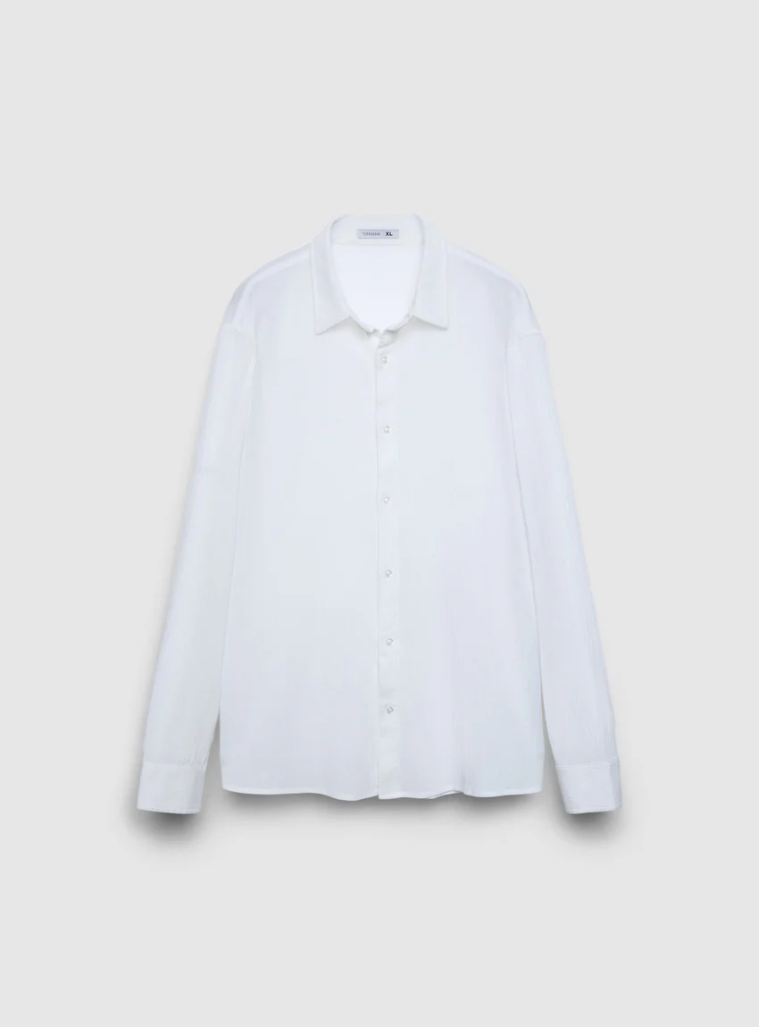 Terranova Camicia effetto plissé
