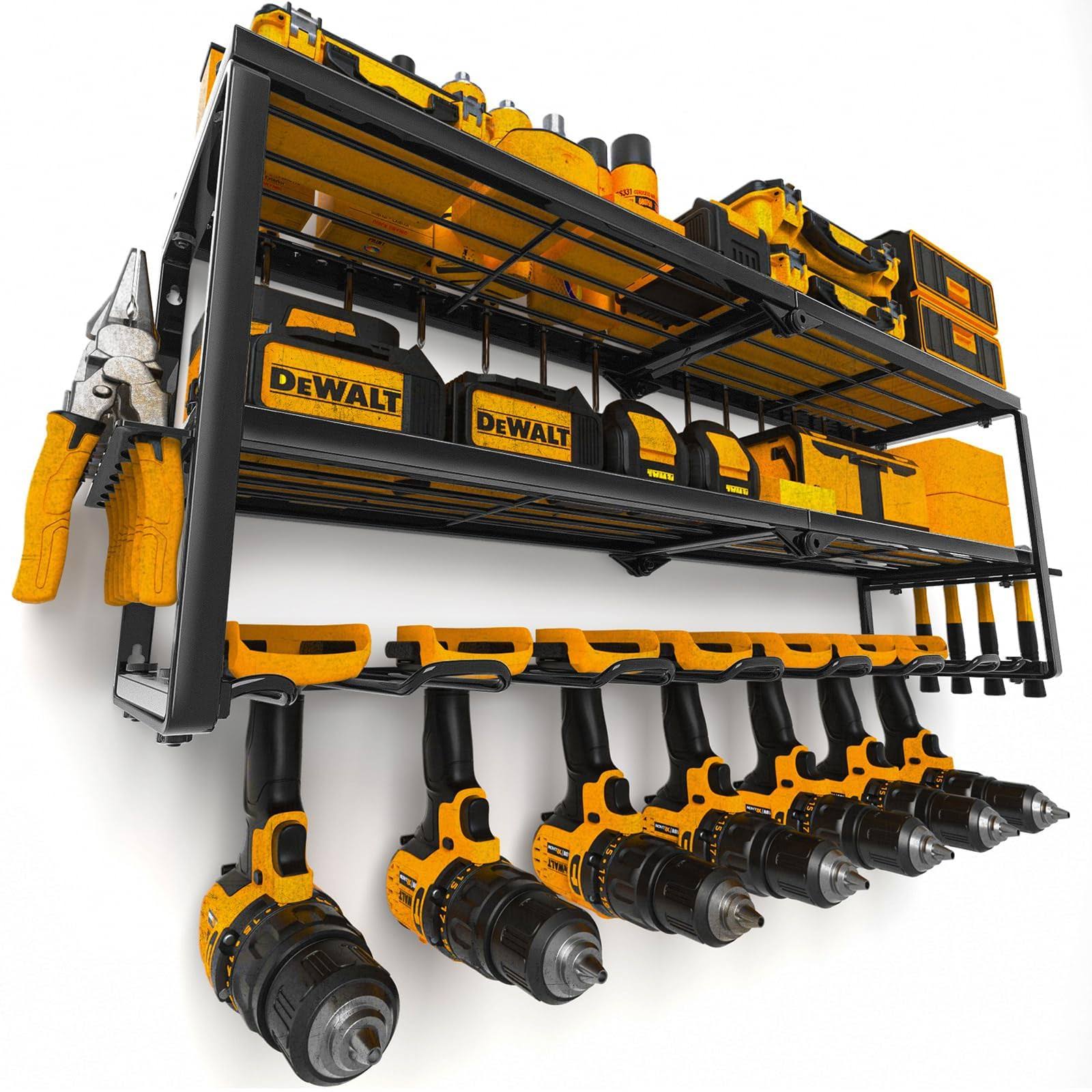 Spampur Power Tool Organizer for Tool Storage Drill Holder Wall Mount