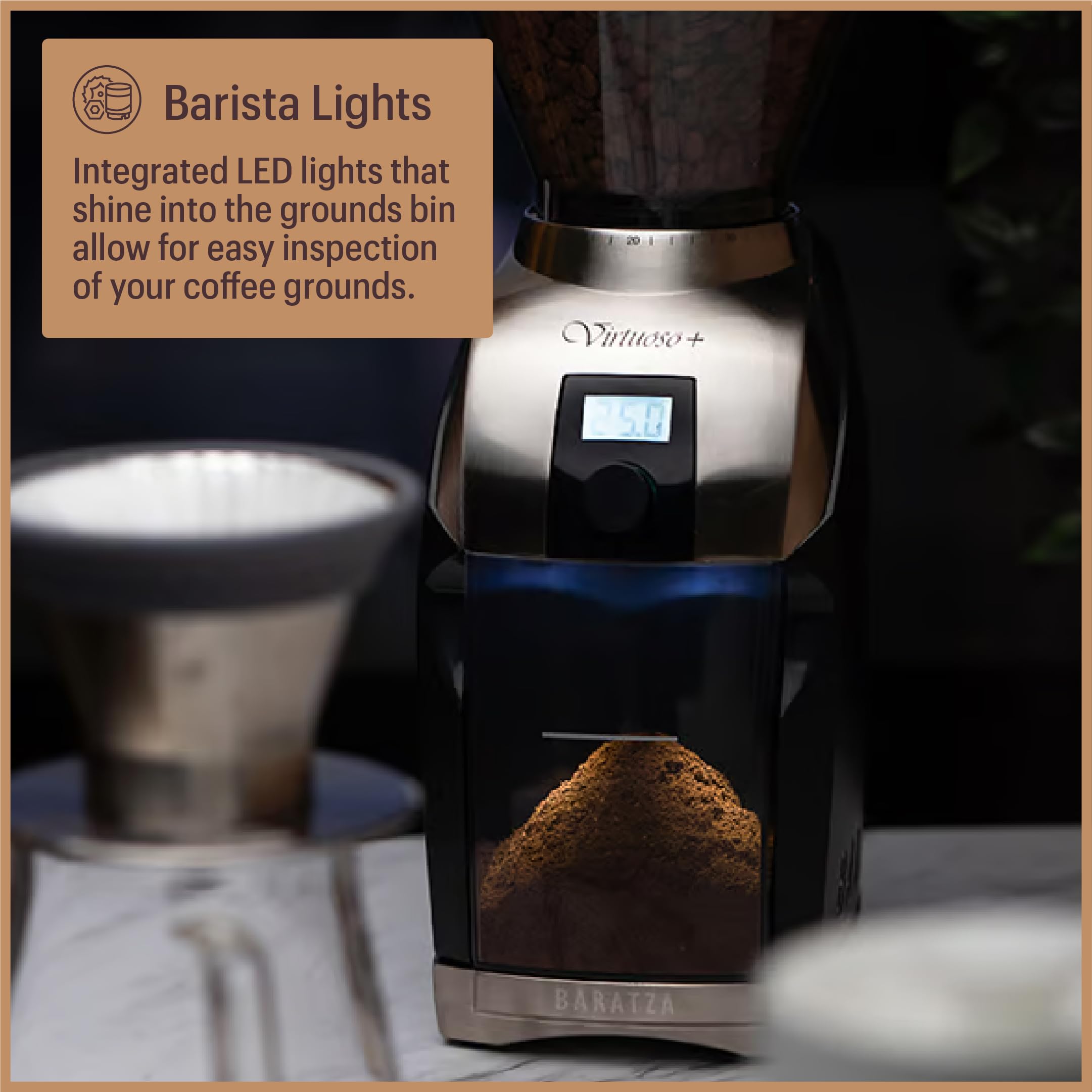 Virtuoso+ Coffee Grinder ZCG587BLK, Black