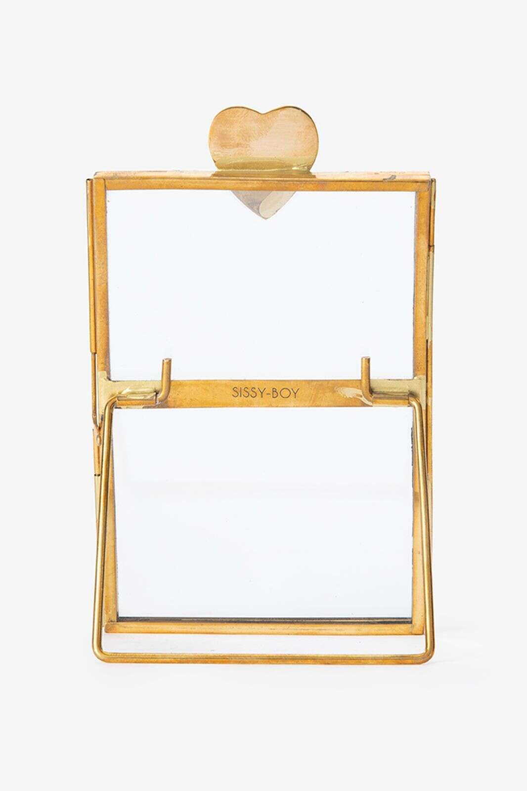 Goudkleurige fotolijst met hart