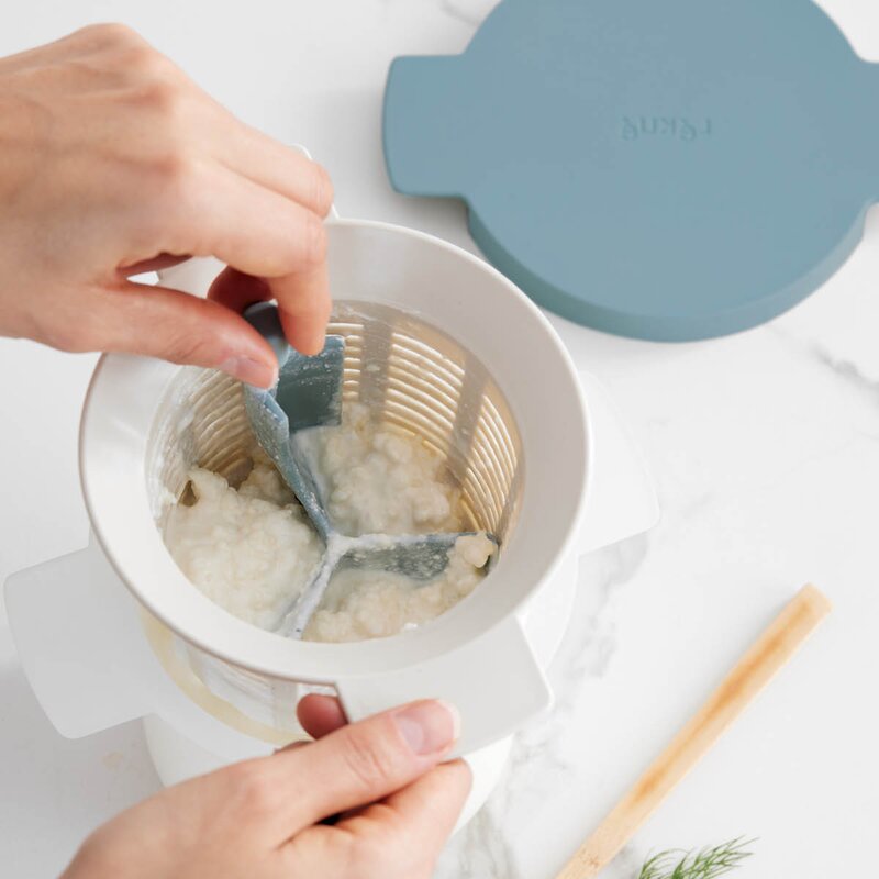 Kefir & Yoghurt Maker produksjonsbeholder 2 deler blå