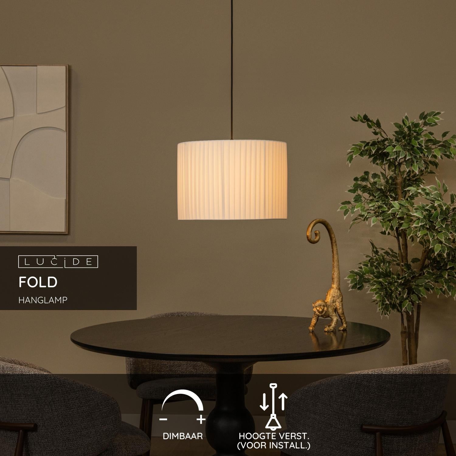 Fold hanglamp Ø40 wit