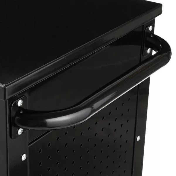 Chariot d'atelier à 4 tiroirs de 84 cm (33 po) avec table d'appoint extensible et porte-bouteilles