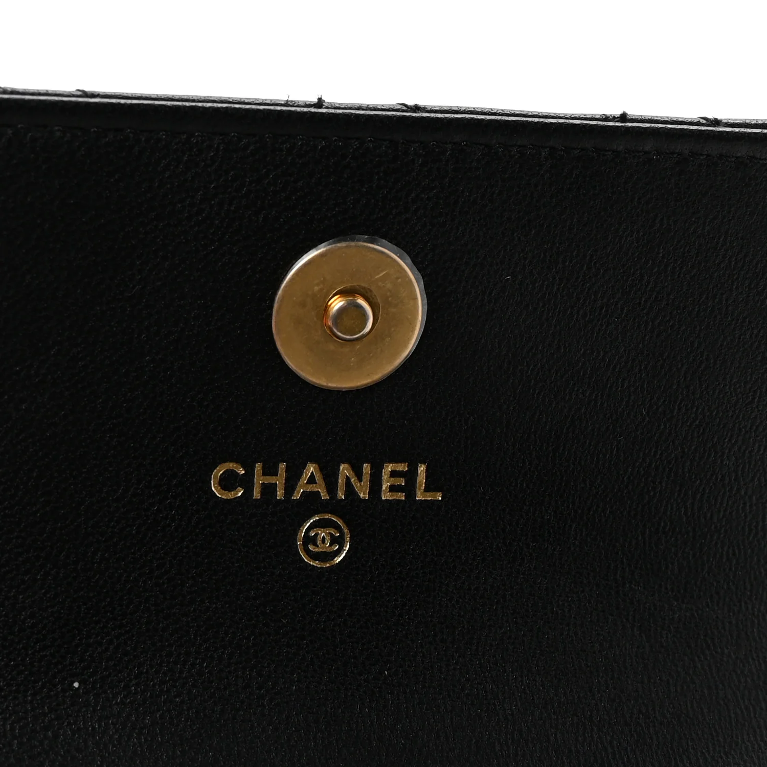 Lambskin Quilted Pearl Crush Flap With Chain Black