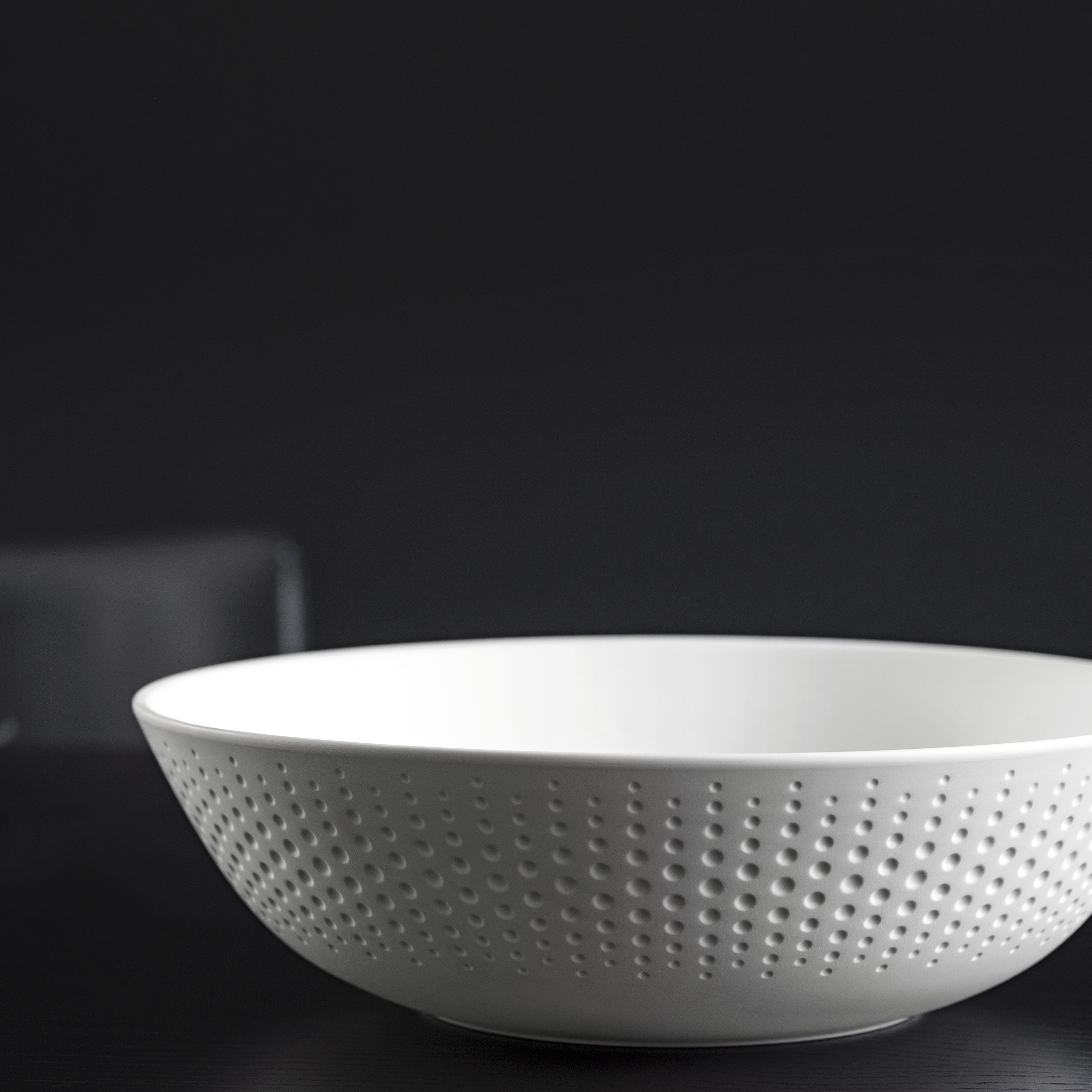 Manufacture Decorative fruit bowl - White, 54.2 oz, Premium Porcelain