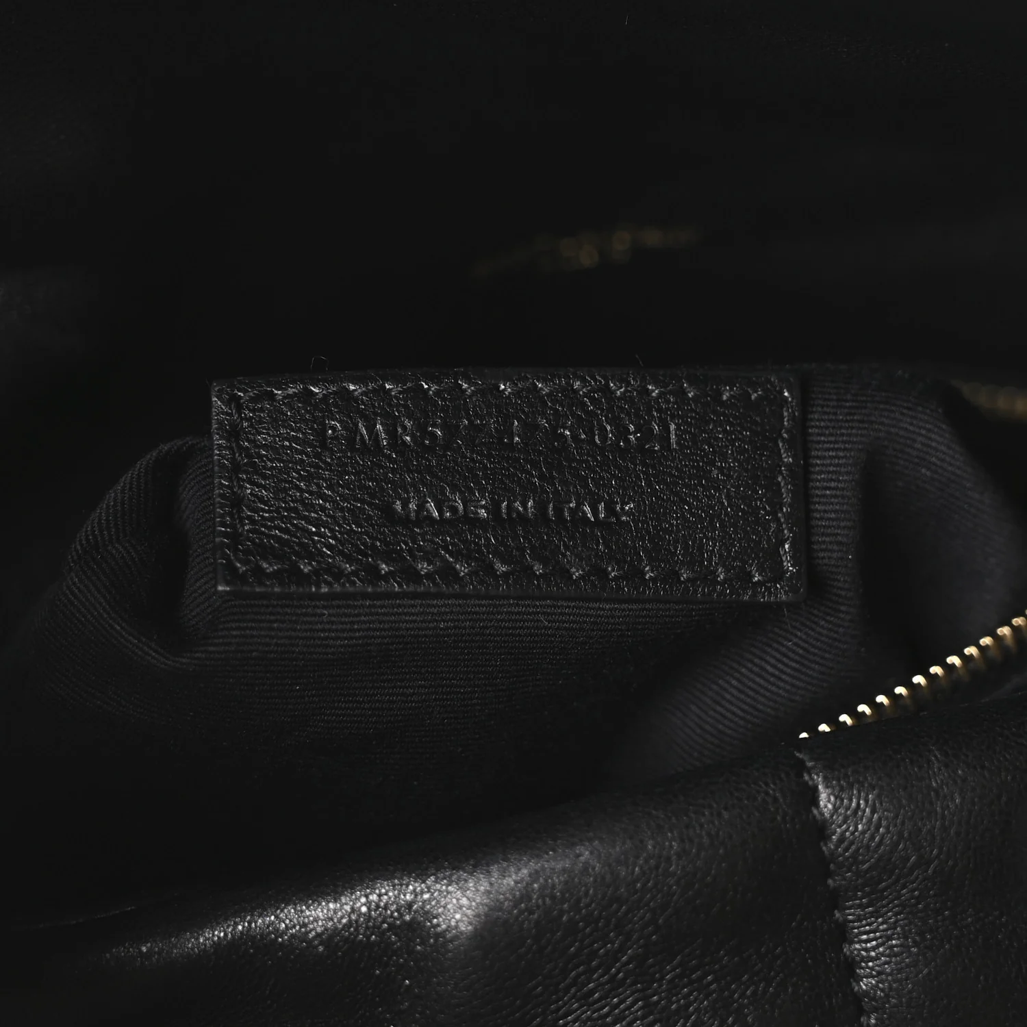 Lambskin Quilted Medium Loulou Puffer Monogram Chain Satchel Black