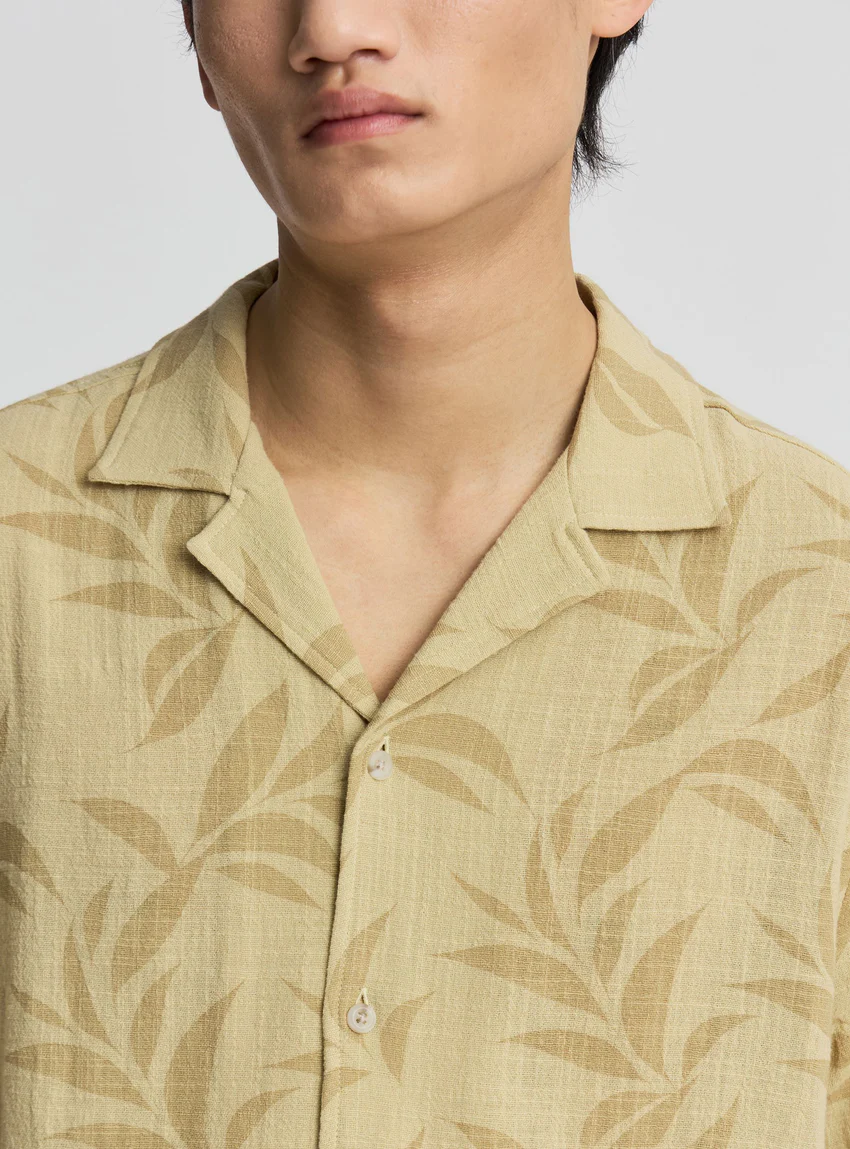 Terranova Camicia bowling con stampa palme