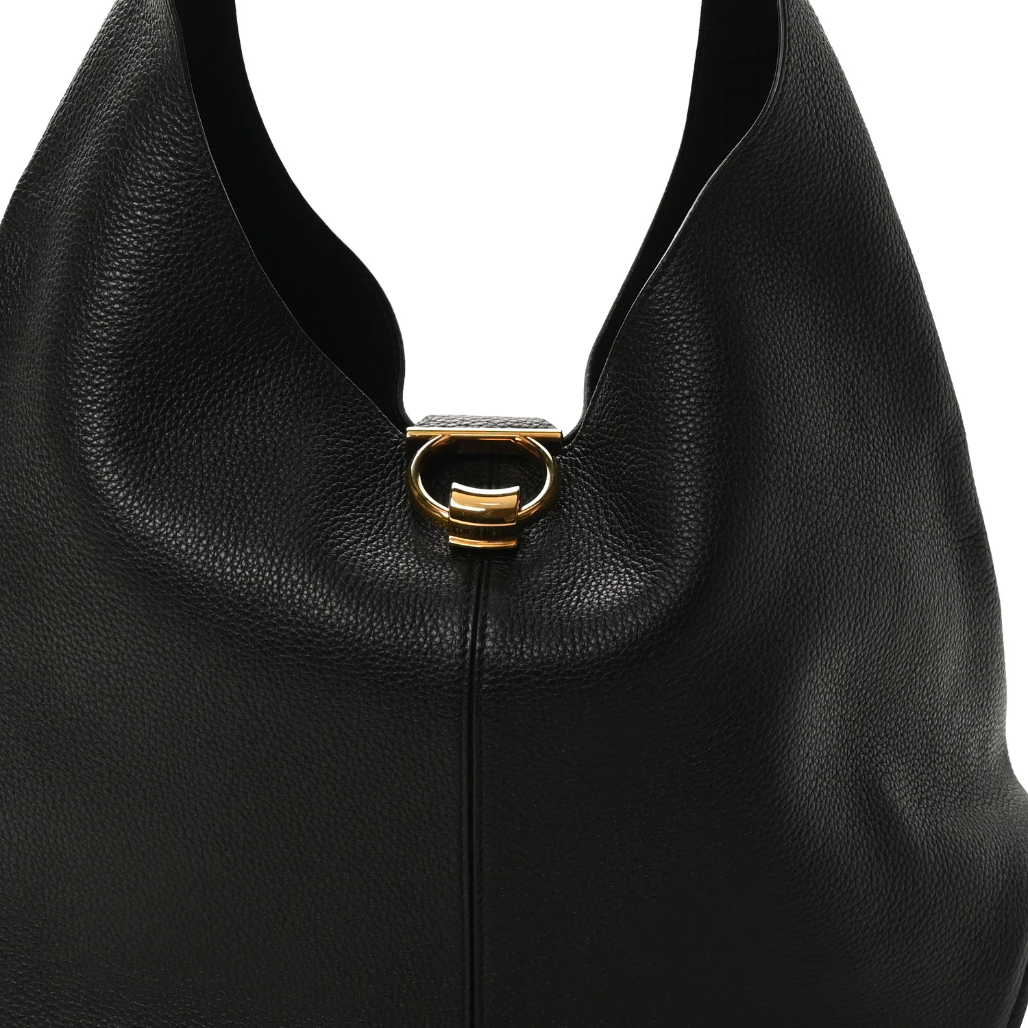 Calfskin Margot Hobo Black