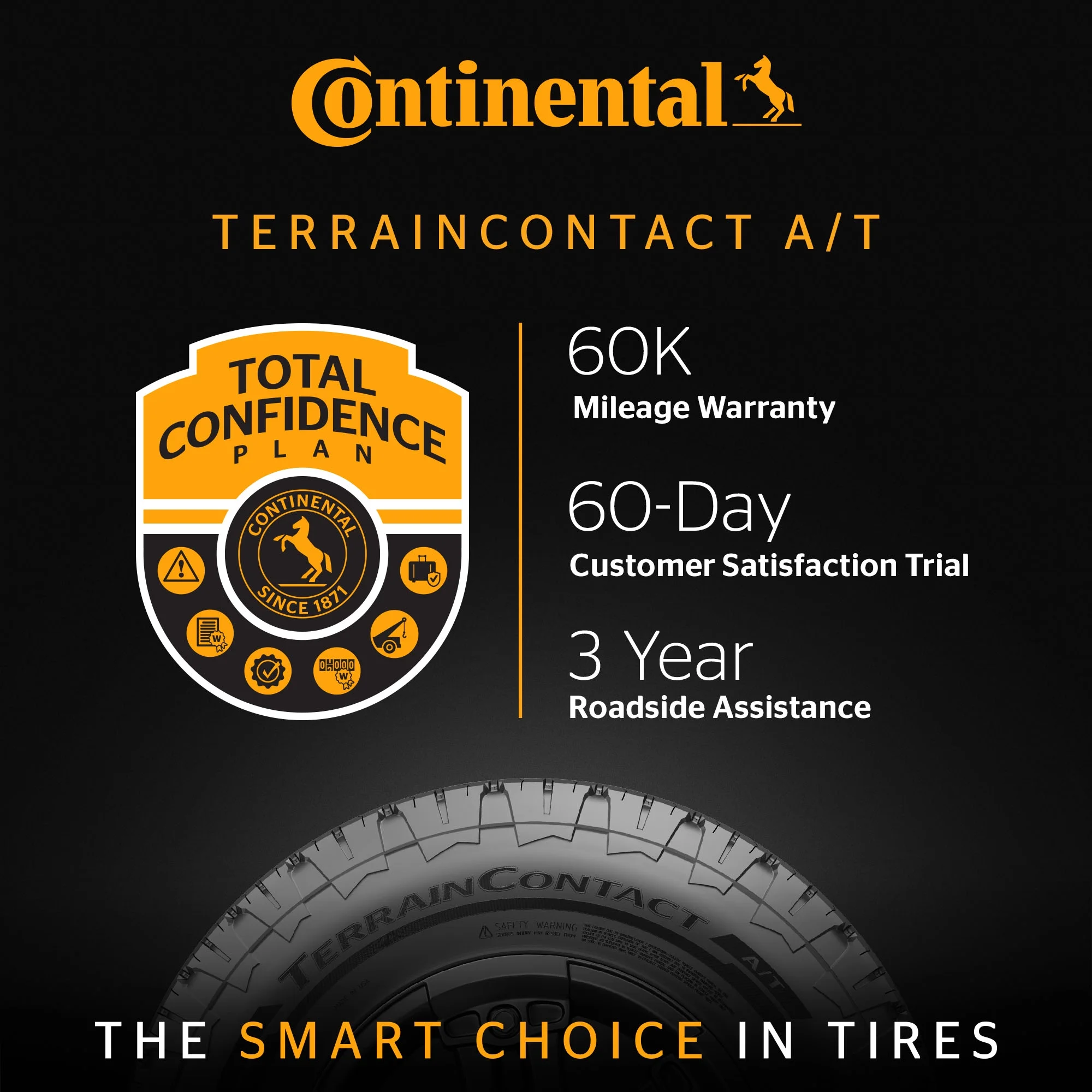 Continental Terraincontact A/T 265/70R16 112T OWL All-Terrain Tire