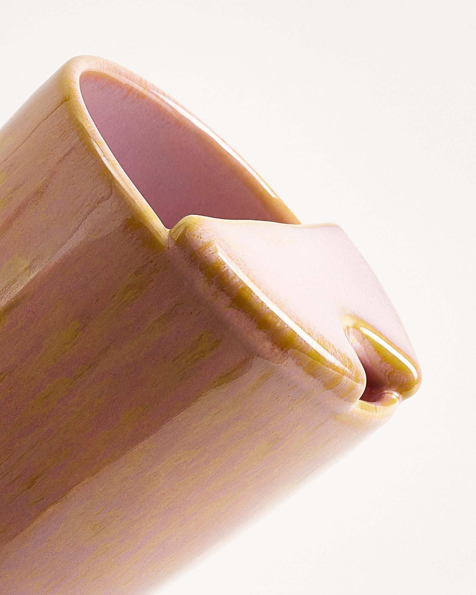 SMALL YELLOW AND PINK TO-GO CUPS, SET OF 2