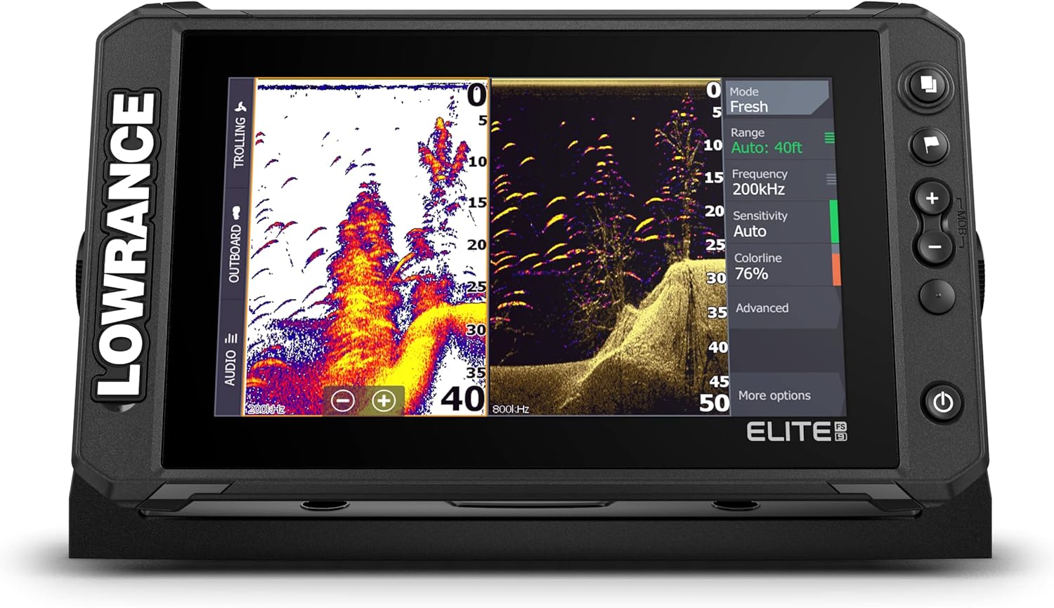 Lowrance Elite FS 9 Fish Finder with Active Imaging 3-in-1 Transducer  Preloaded C-MAP Contour+ Charts (Renewed)