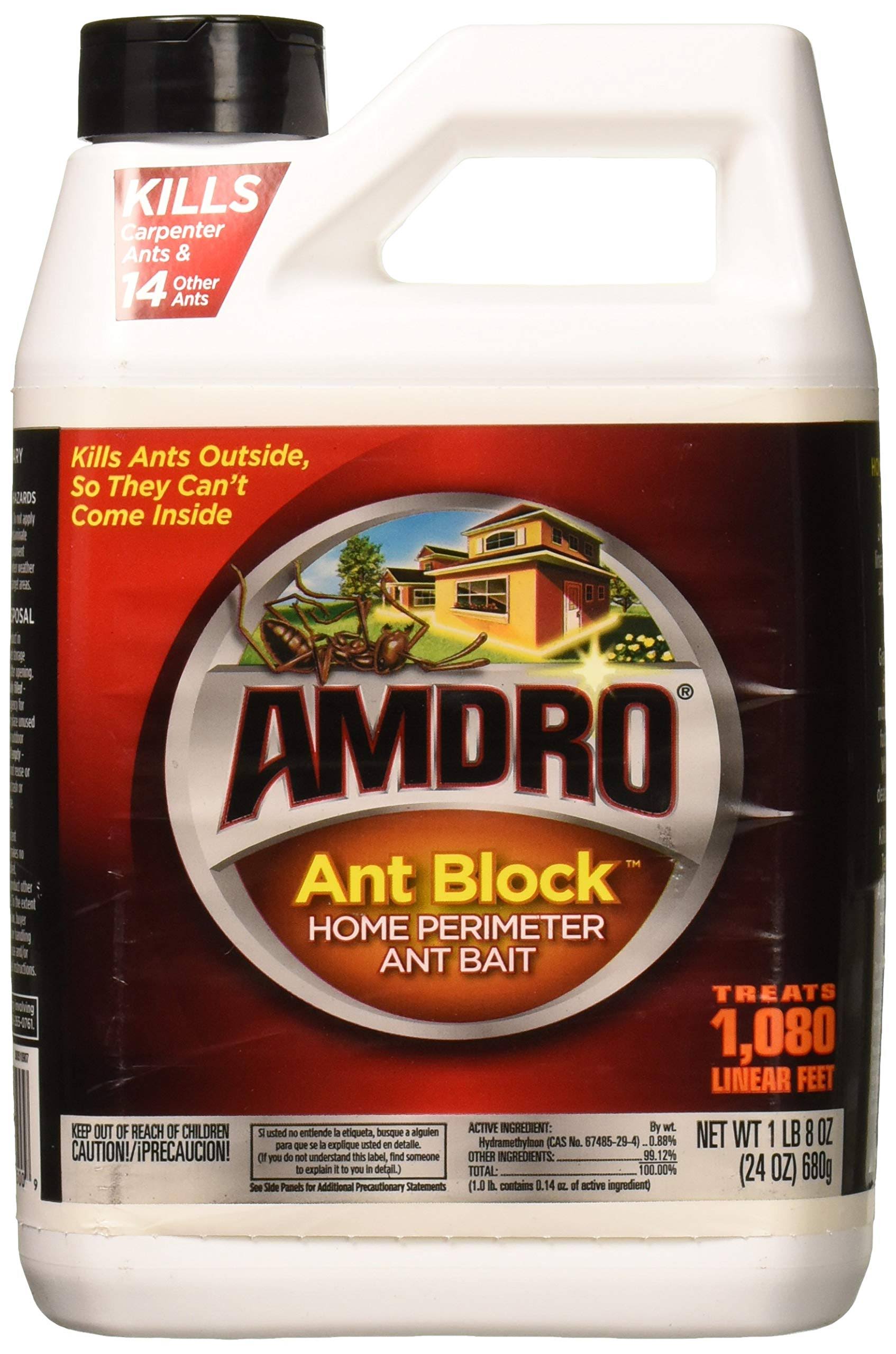 Amdro Ant Block, Home Perimeter Ant Bait - 1 lb 8 oz (24 oz) 0.68 kg