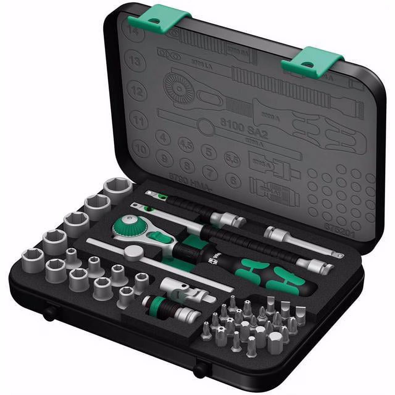 Wera Metric 1/4 Drive Speed Ratchet Set 42-Piece Set
