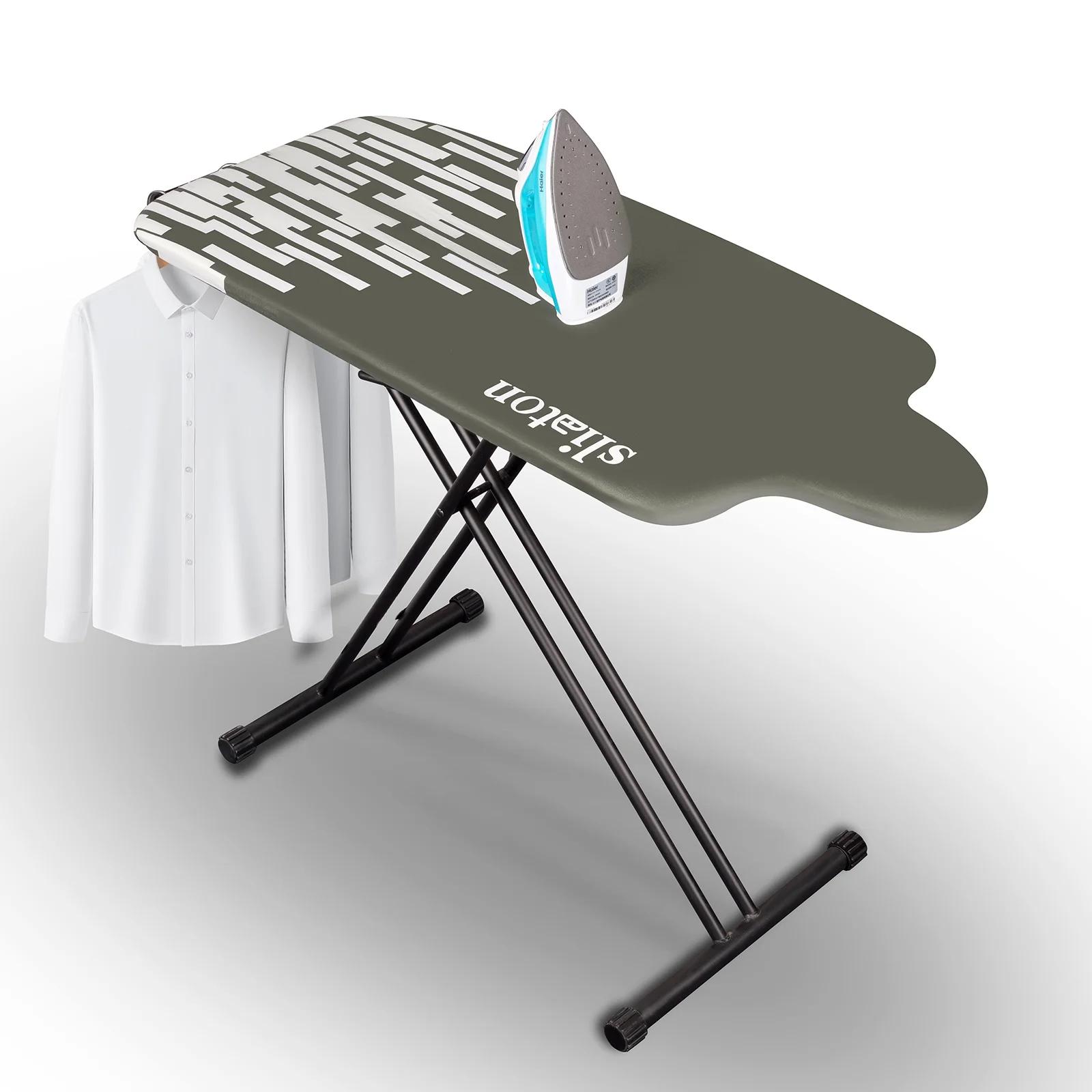 Slieton Extra Large Ironing Board with Hang Rail, 20-Inch Wide(L/Slieton Gray) - Image 4