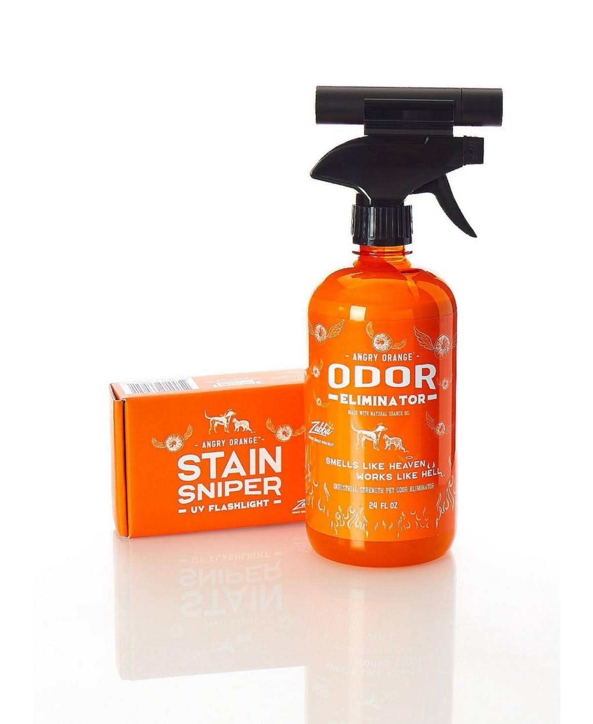 Angry Orange Pet Odor Eliminator for Strong Odor - Citrus Deodorizer for Strong Dog Urine or Cat Pee Smells on Carpet