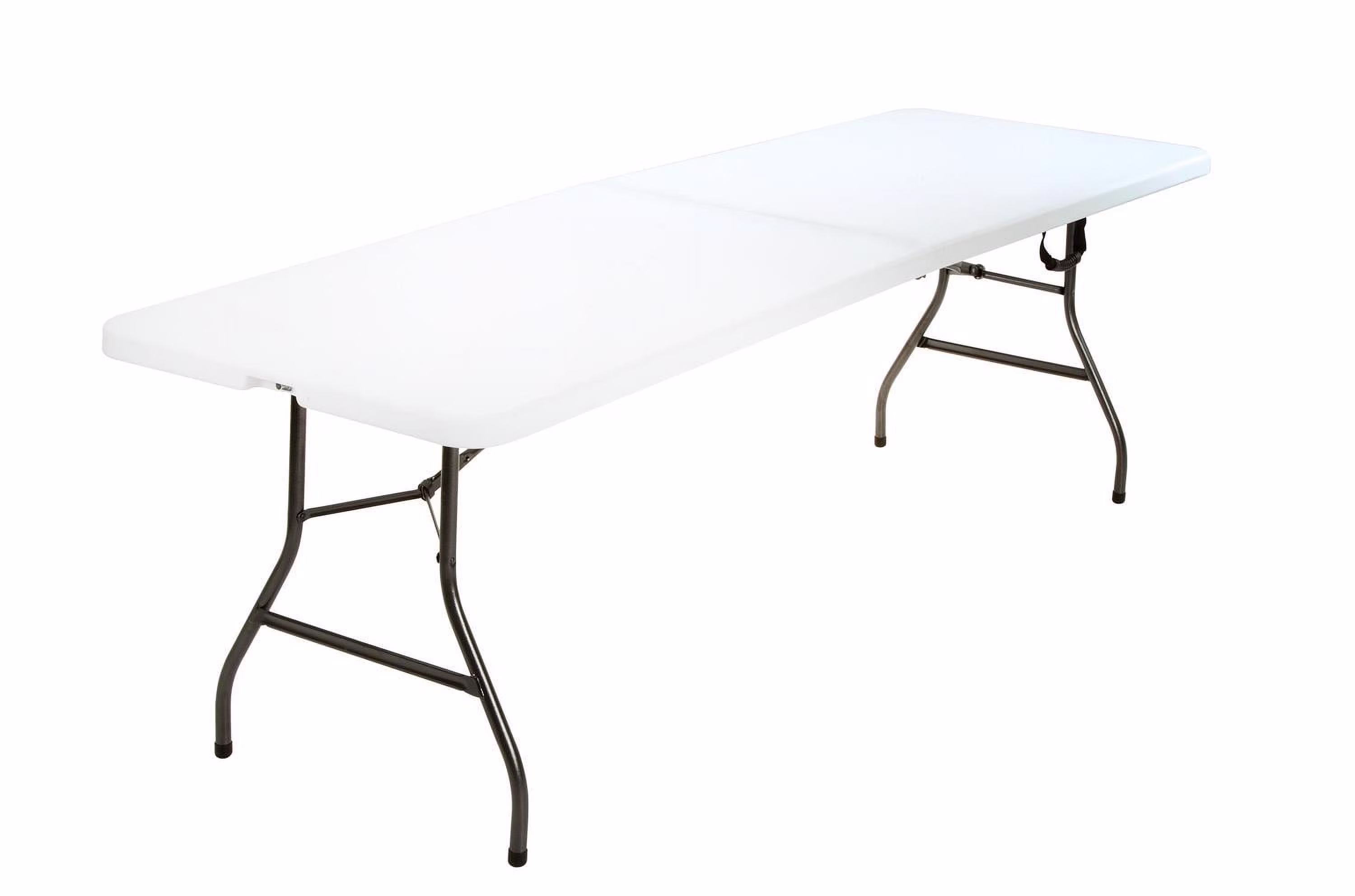 8 Foot Centerfold Folding Table, White(White)