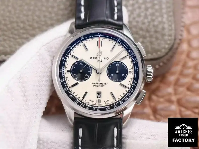 Breitling PREMIER B01 Chronograph AB0118221G1P1 GF Factory Silver Dial